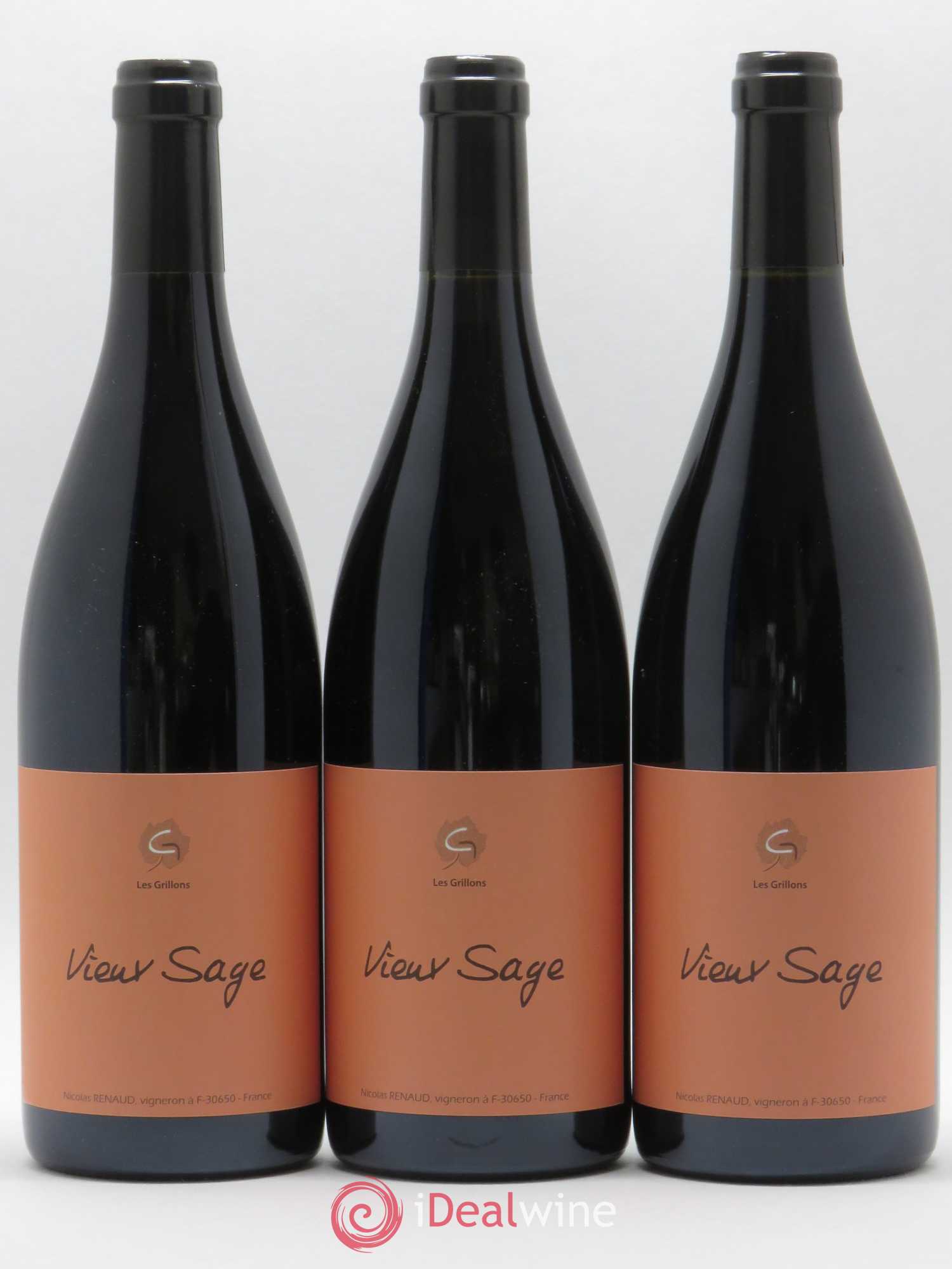 Vin de France Vieux sage Clos des Grillons 2017 - Posten von 3 Flaschen - 0