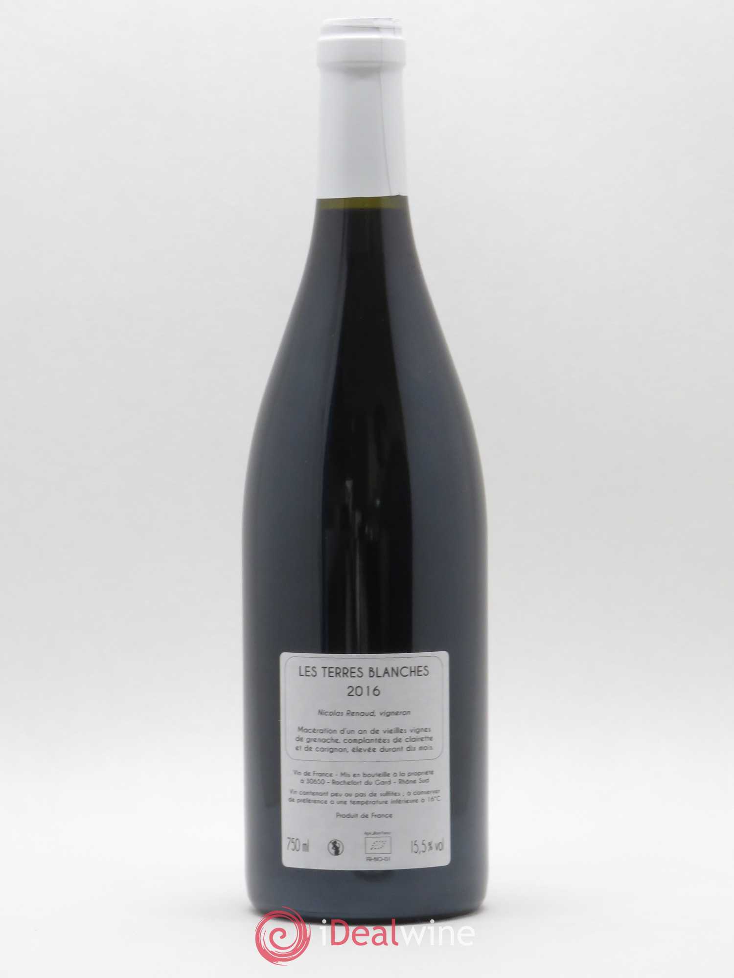 Vin de France Les Terres Blanches Vieilles vignes Clos des Grillons 2016 - Lot de 1 bouteille - 1