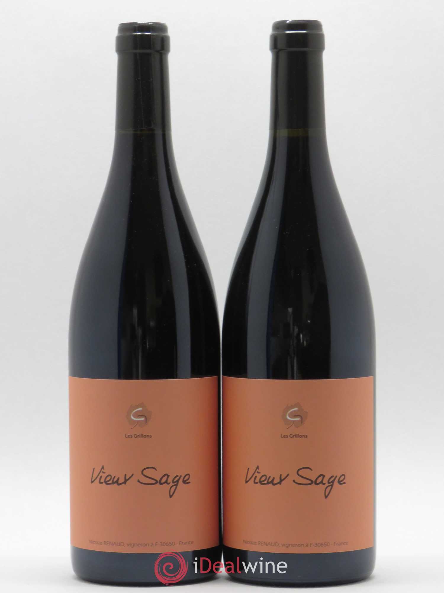 Vin de France Vieux sage Clos des Grillons 2017 - Posten von 2 Flaschen - 0