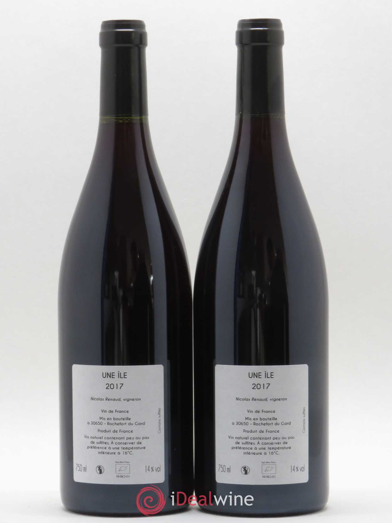 Vin de France Une Ile Clos des Grillons 2017 - Lot de 2 bouteilles - 1