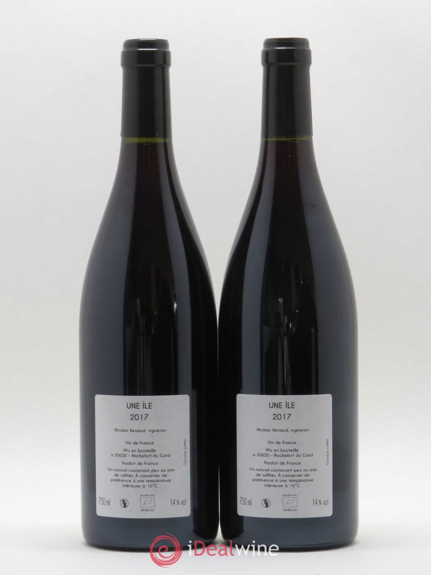 Vin de France Une Ile Clos des Grillons 2017 - Lot de 2 bouteilles - 1
