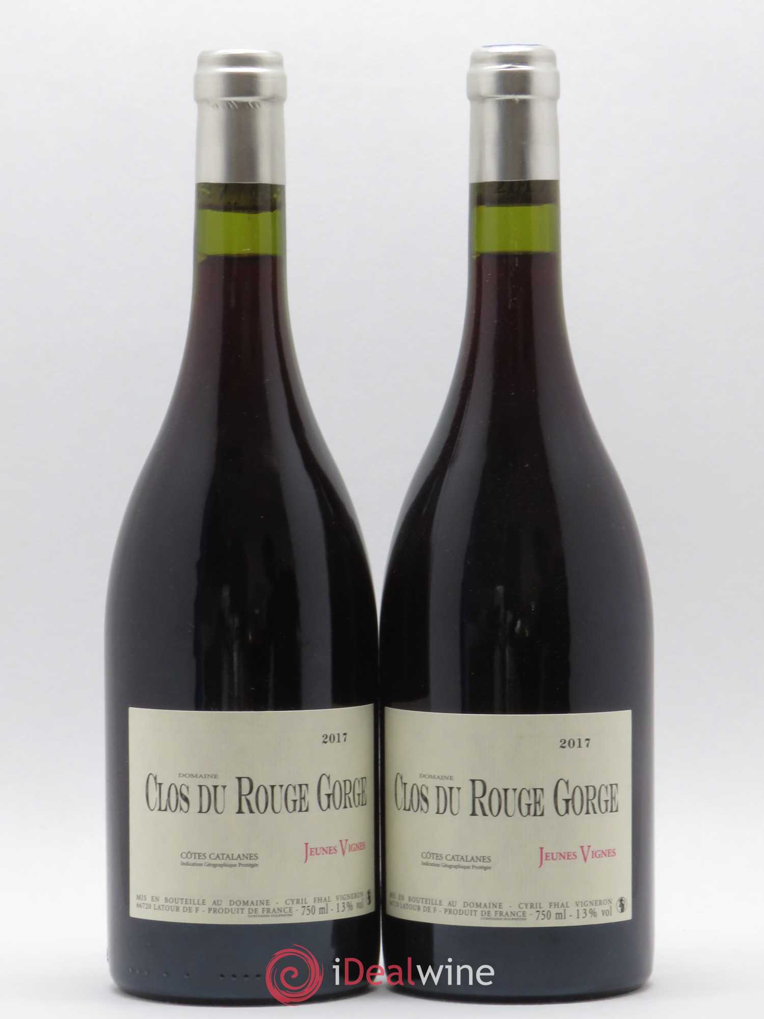Côtes Catalanes (VDP des Côtes Catalanes) Clos du Rouge Gorge Jeunes Vignes Cyril Fhal 2017 - Lot de 2 bouteilles - 0
