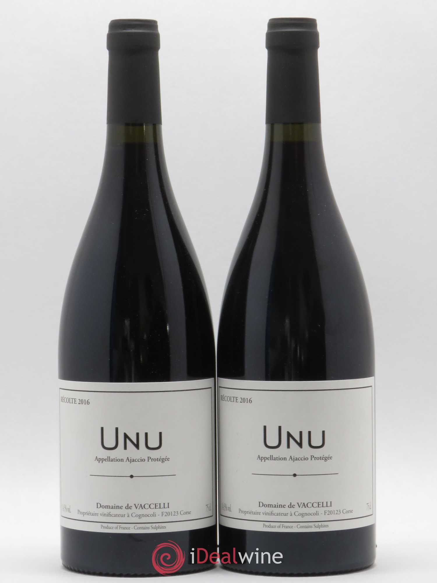 Ajaccio Unu Vaccelli 2016 - Lot de 2 bouteilles - 0