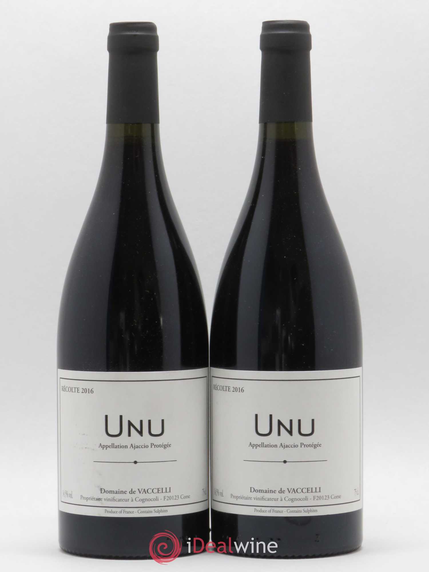 Ajaccio Unu Vaccelli 2016 - Lot de 2 bouteilles - 0