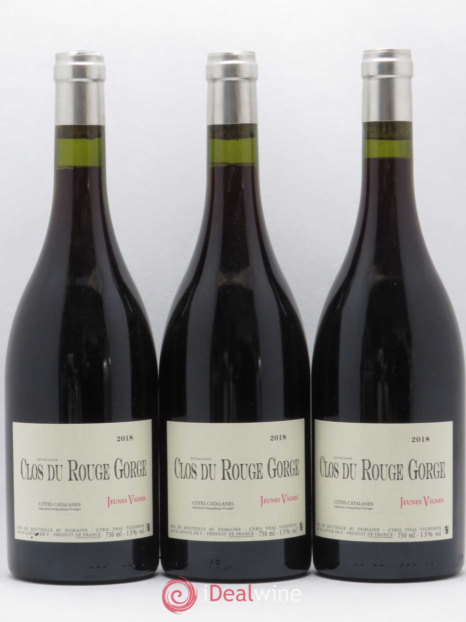 Côtes Catalanes (VDP des Côtes Catalanes) Clos du Rouge Gorge Jeunes Vignes Cyril Fhal 2018 - Lot de 6 bouteilles - 1