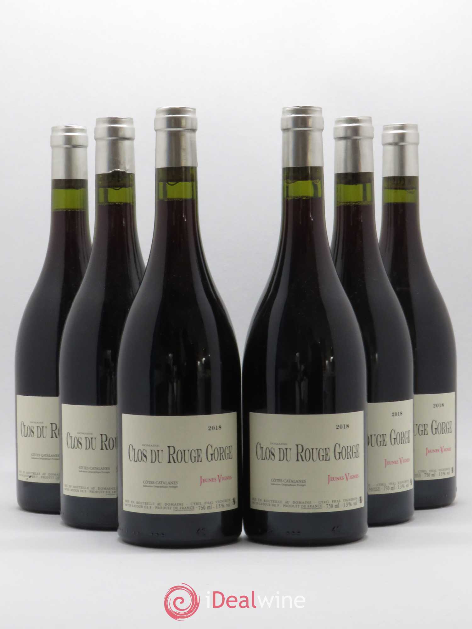 Côtes Catalanes (VDP des Côtes Catalanes) Clos du Rouge Gorge Jeunes Vignes Cyril Fhal 2018 - Lot de 6 bouteilles - 0
