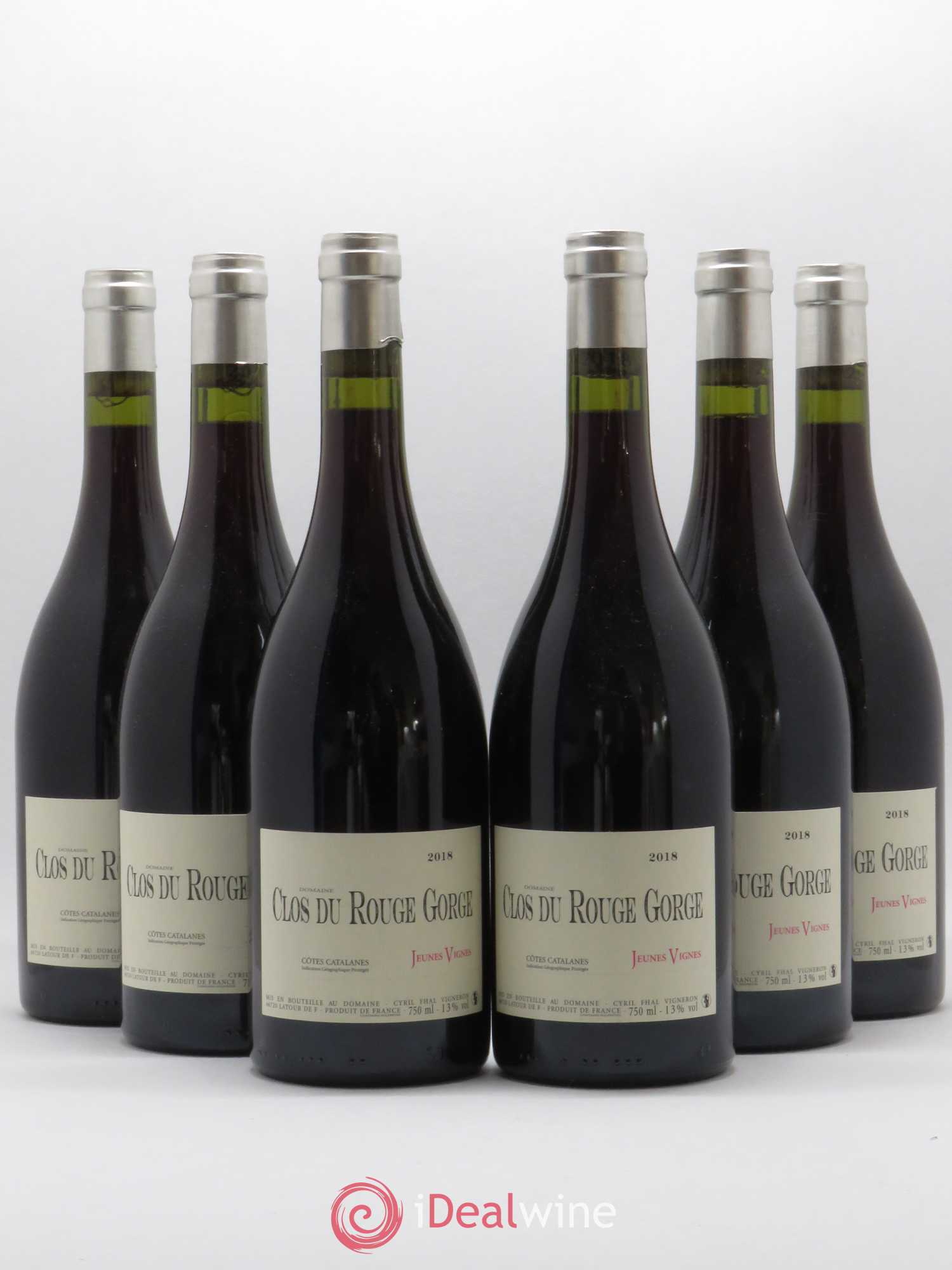 Côtes Catalanes (VDP des Côtes Catalanes) Clos du Rouge Gorge Jeunes Vignes Cyril Fhal 2018 - Lot de 6 bouteilles - 0