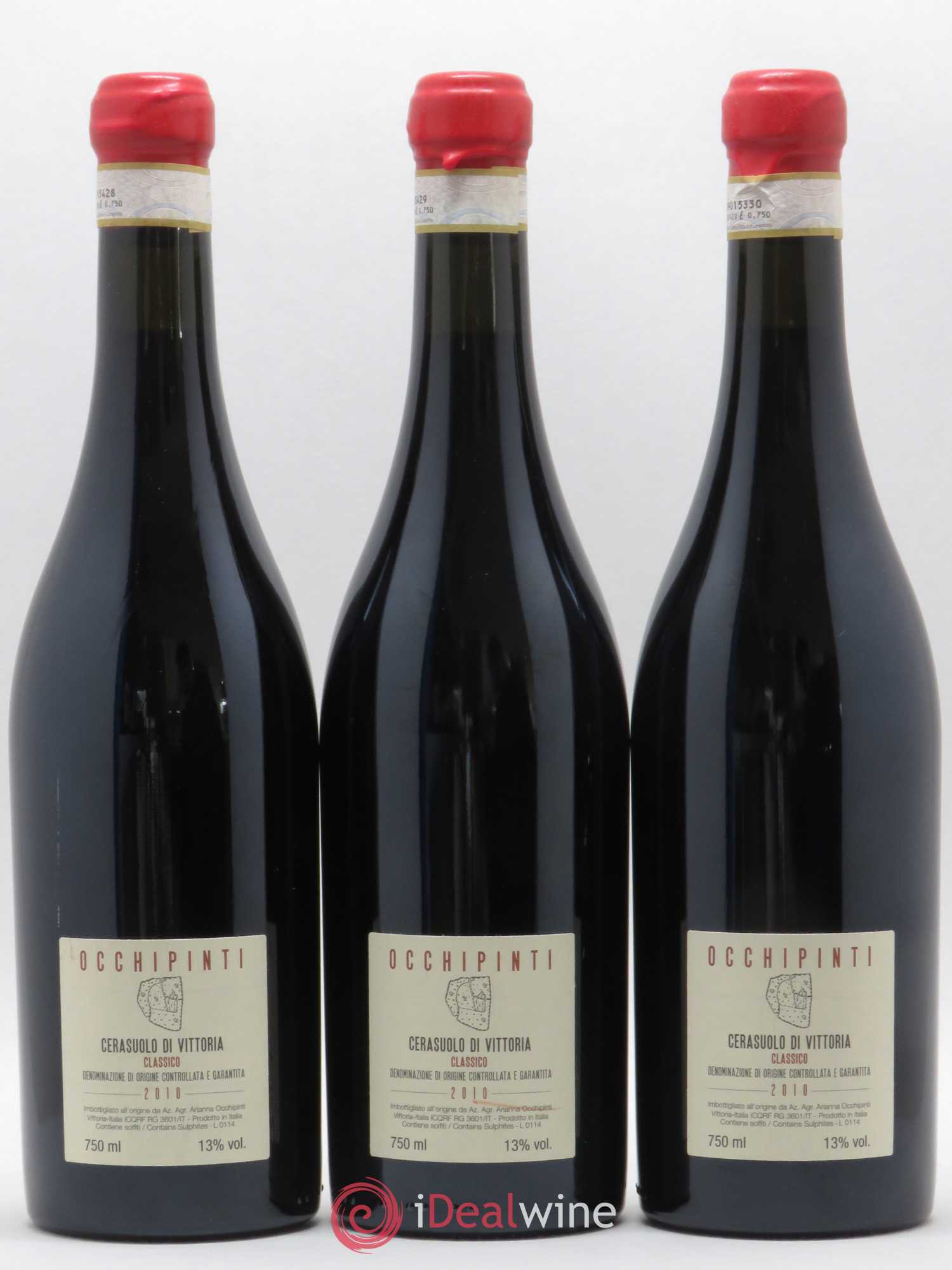 Cerasuolo di Vittoria Classico DOCG Grotte Alte Azienda Agricola Arianna Occhipinti 2010 - Lot de 3 bouteilles - 1