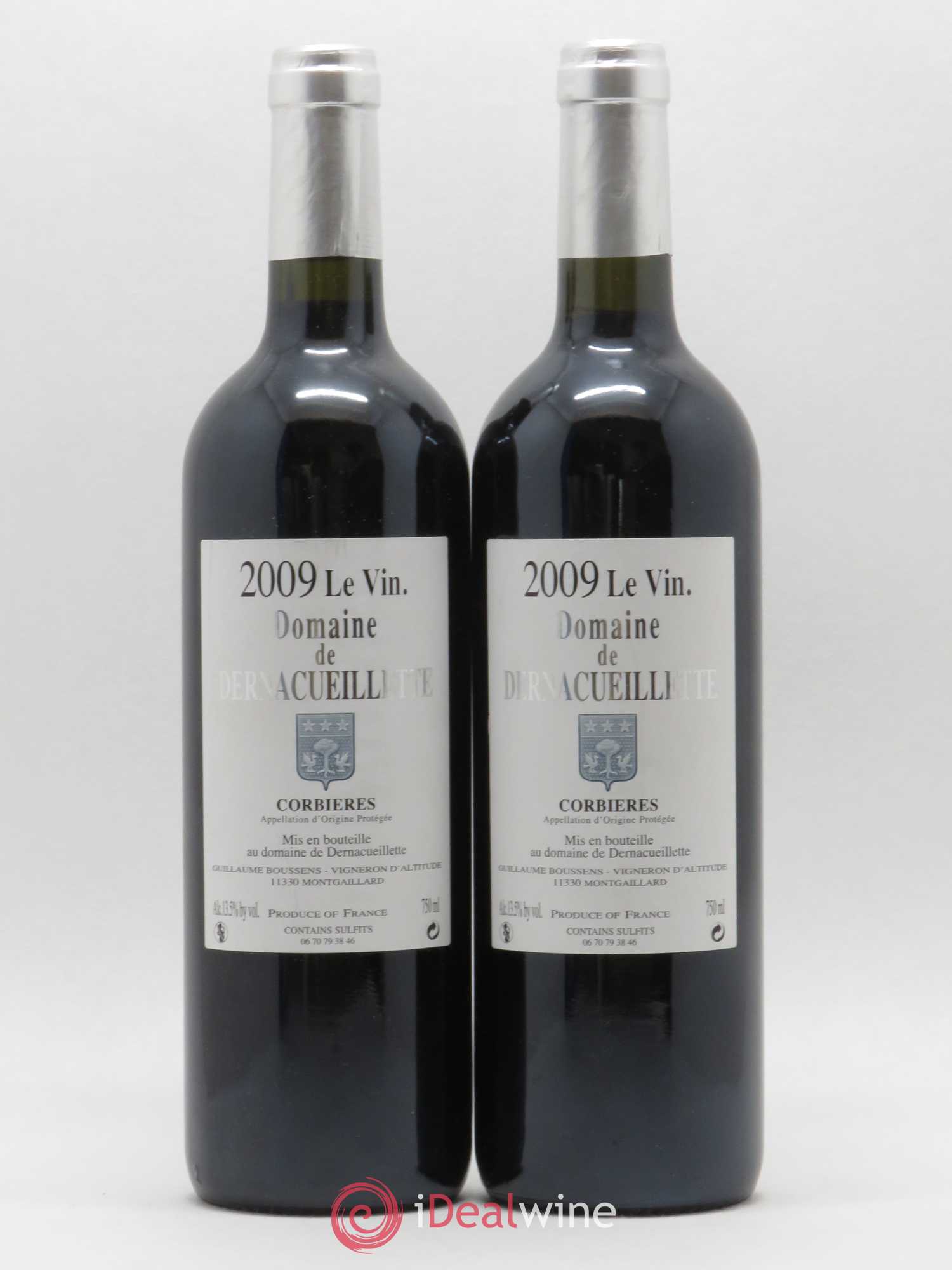 Corbières Le Vin. Domaine de Dernacueillette 2009 - Posten von 2 Flaschen - 0