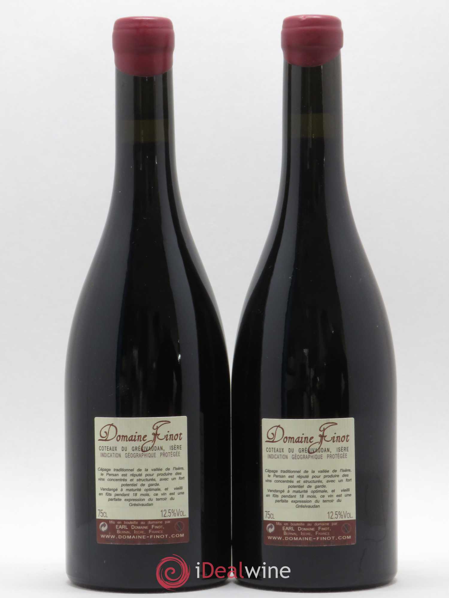 Isère Coteaux du Grésivaudan Persan Domaine Finot 2015 - Lot de 2 bouteilles - 1