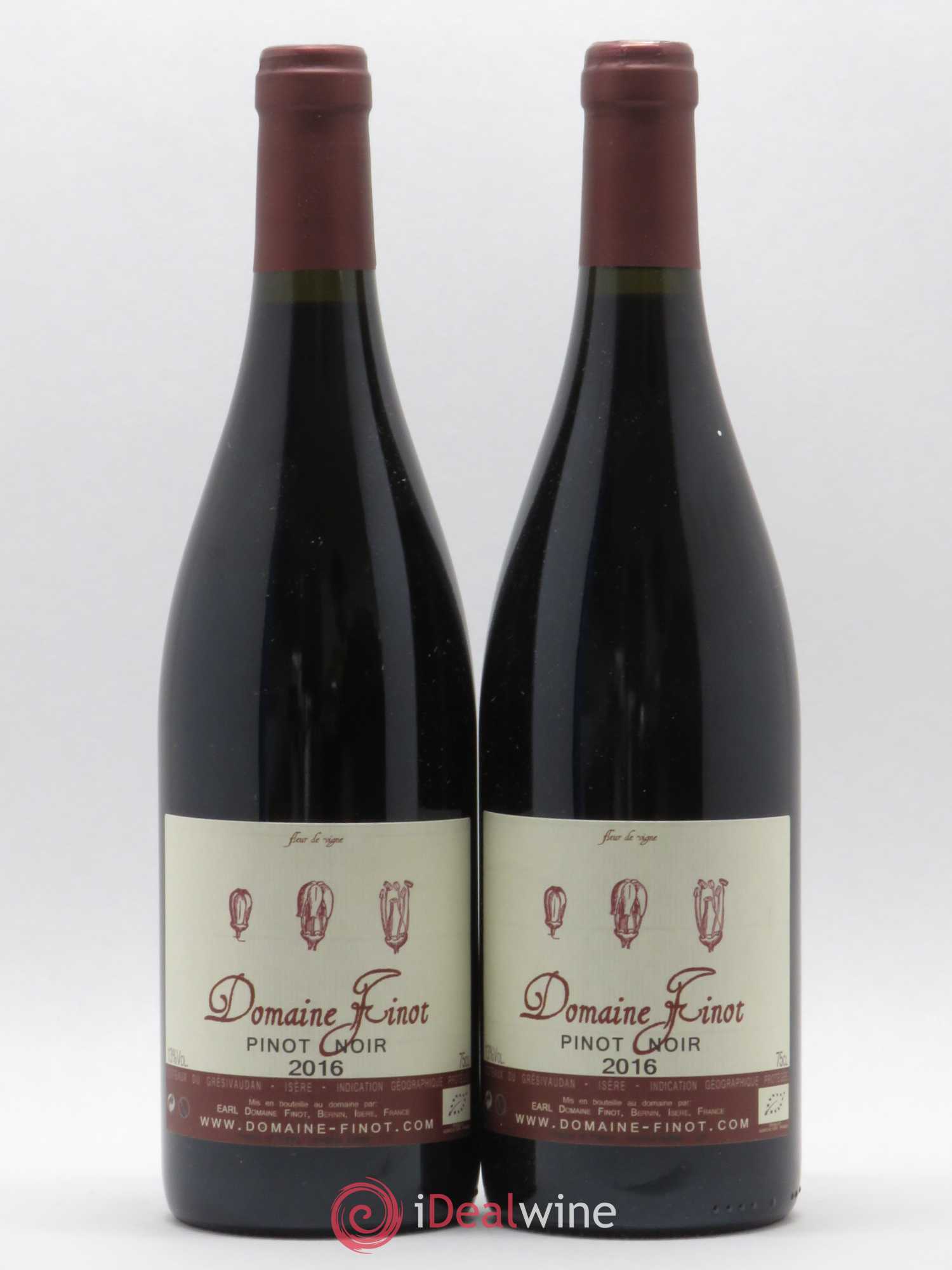 Isère Coteaux du Grésivaudan Pinot Noir Domaine Finot 2016 - Lot de 2 bouteilles - 0