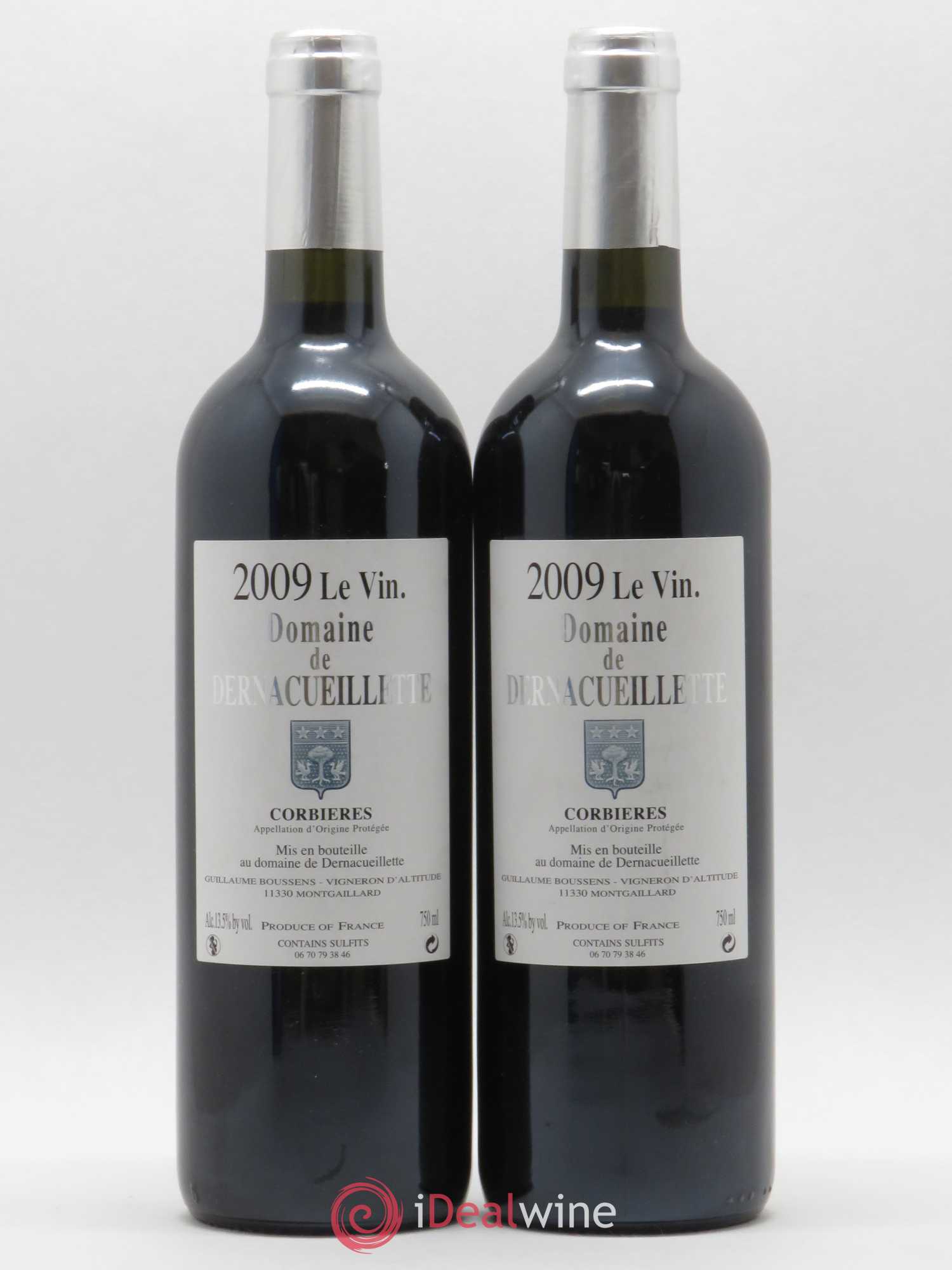Corbières Le Vin. Dernacueillette 2009 - Posten von 2 Flaschen - 0