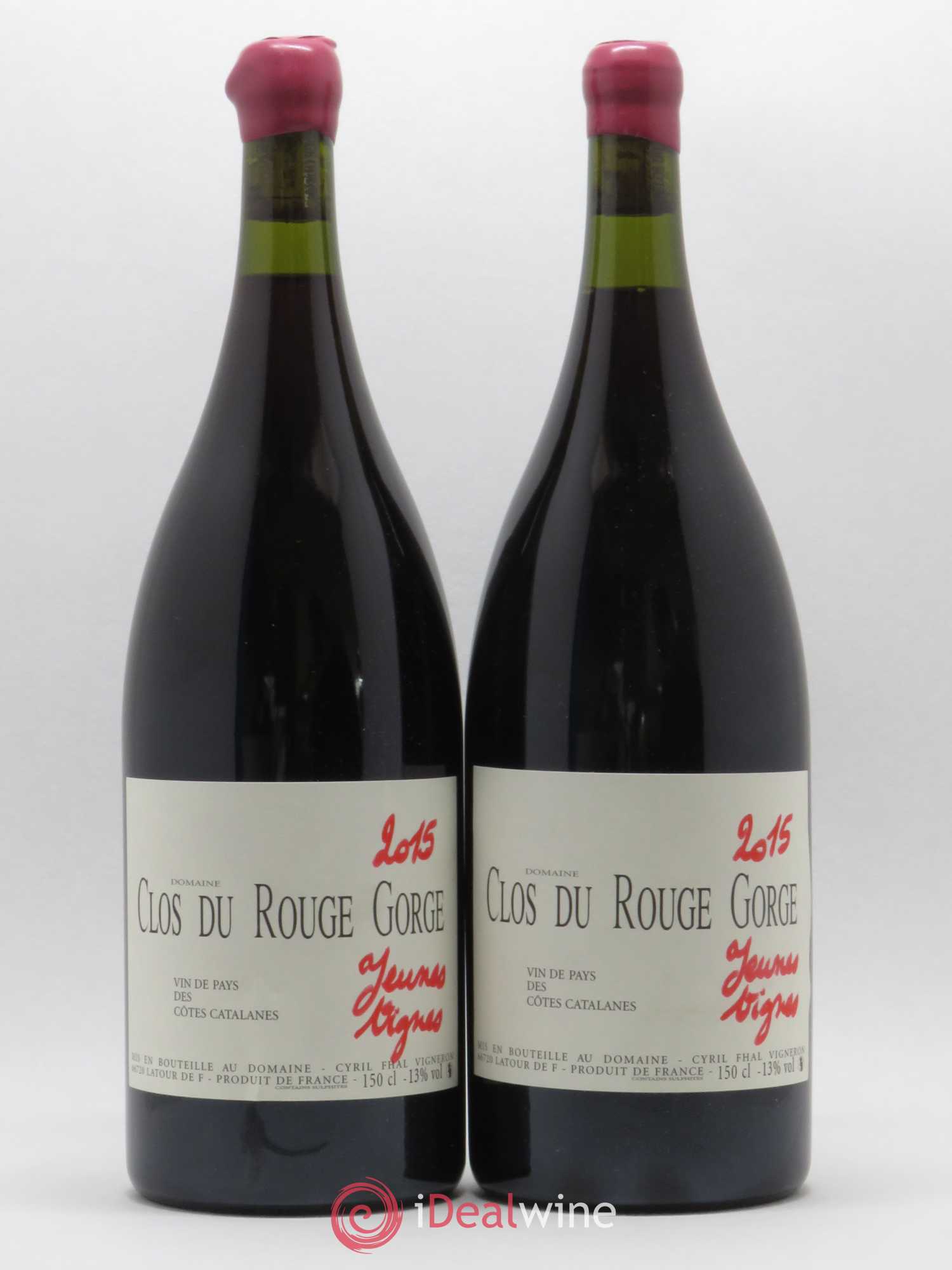 Côtes Catalanes (VDP des Côtes Catalanes) Clos du Rouge Gorge Jeunes Vignes Cyril Fhal 2015 - Lot de 2 magnums - 0