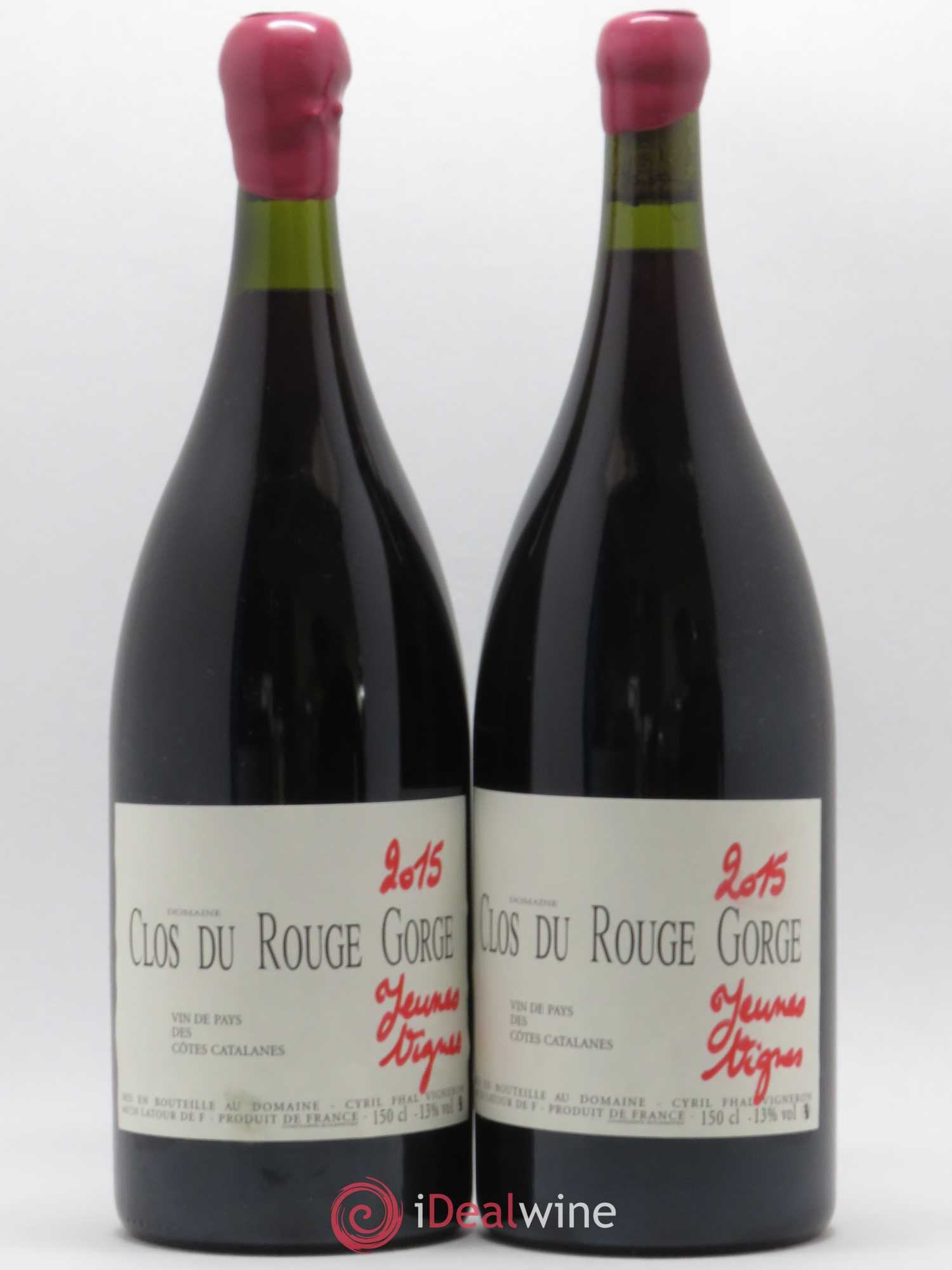 Côtes Catalanes (VDP des Côtes Catalanes) Clos du Rouge Gorge Jeunes Vignes Cyril Fhal 2015 - Lot de 2 magnums - 0