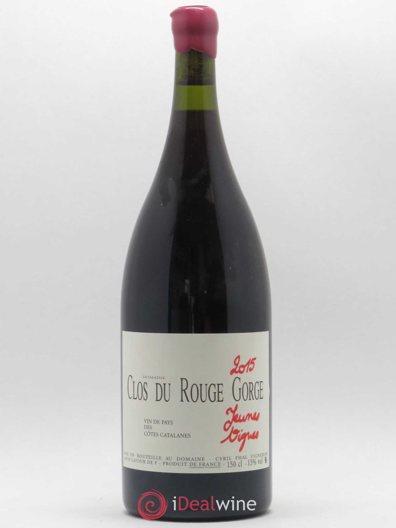 Côtes Catalanes (VDP des Côtes Catalanes) Clos du Rouge Gorge Jeunes Vignes Cyril Fhal 2015 - Lot de 1 magnum - 0