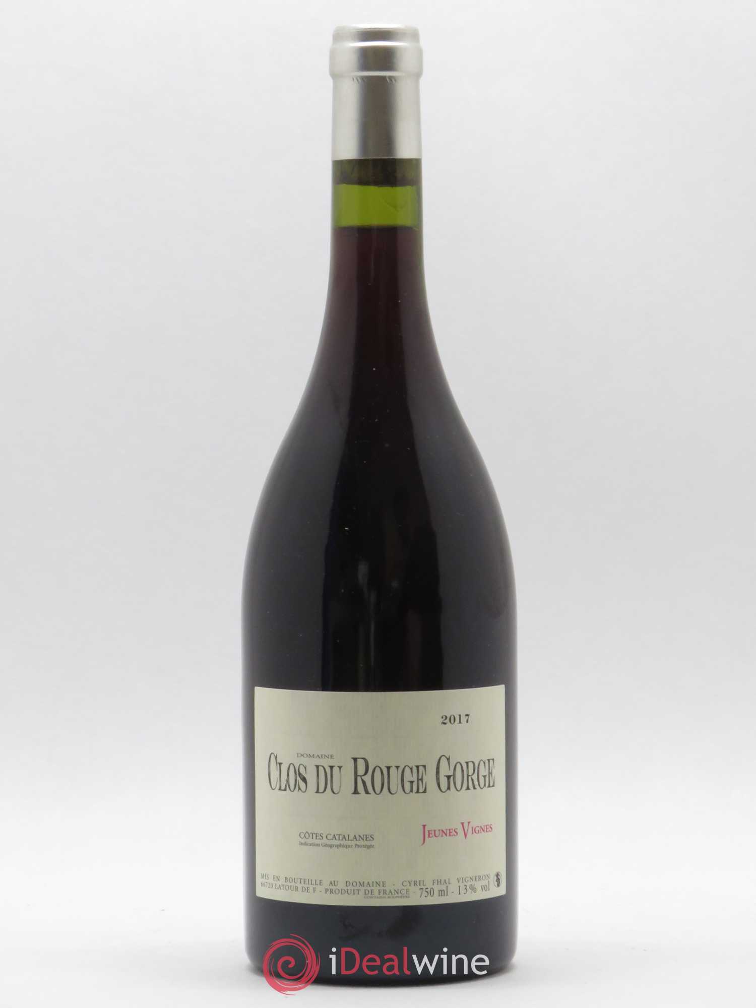 Côtes Catalanes (VDP des Côtes Catalanes) Clos du Rouge Gorge Jeunes Vignes Cyril Fhal 2017 - Lot de 1 bouteille - 0