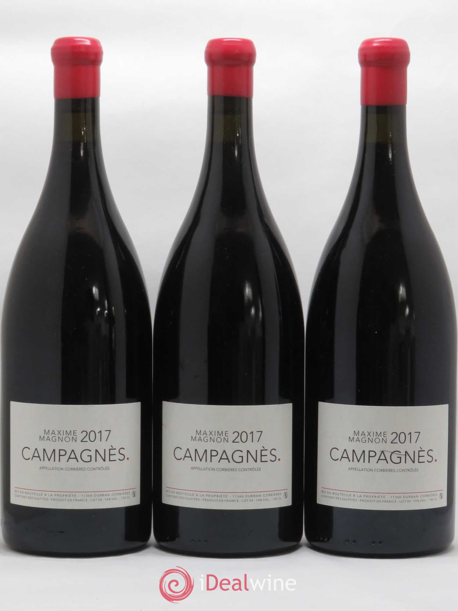 Corbières Campagnès Maxime Magnon 2017 - Lot de 3 magnums - 0