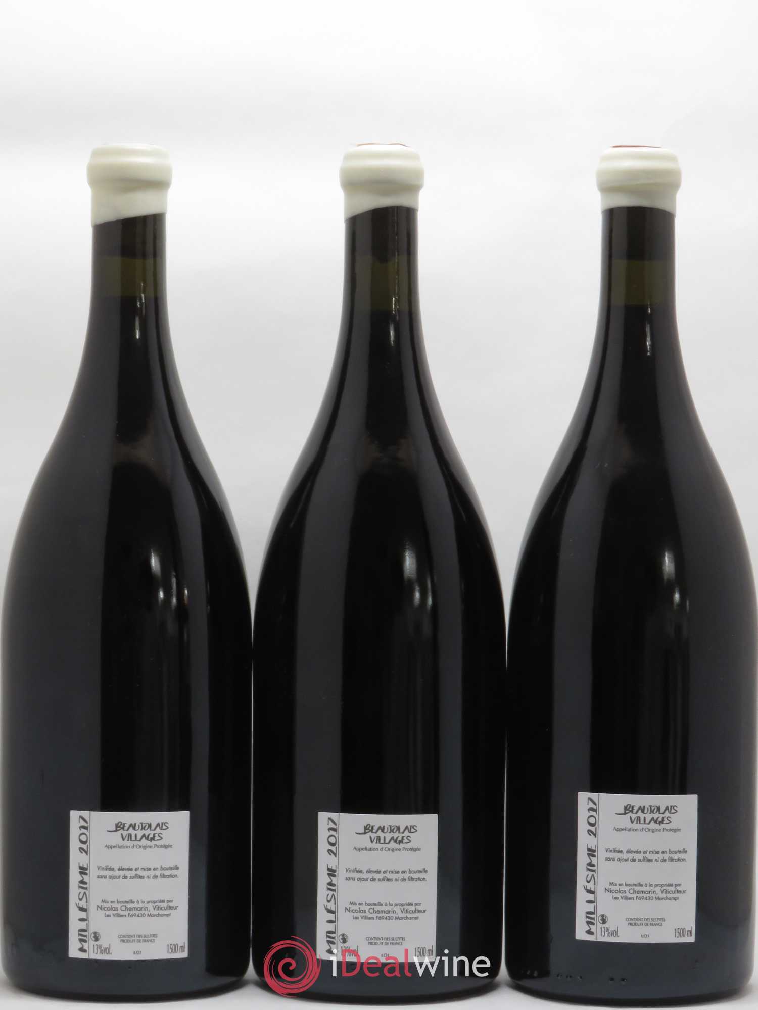 Beaujolais Villages Le Rocher Nicolas Chemarin 2017 - Lot de 3 magnums - 1
