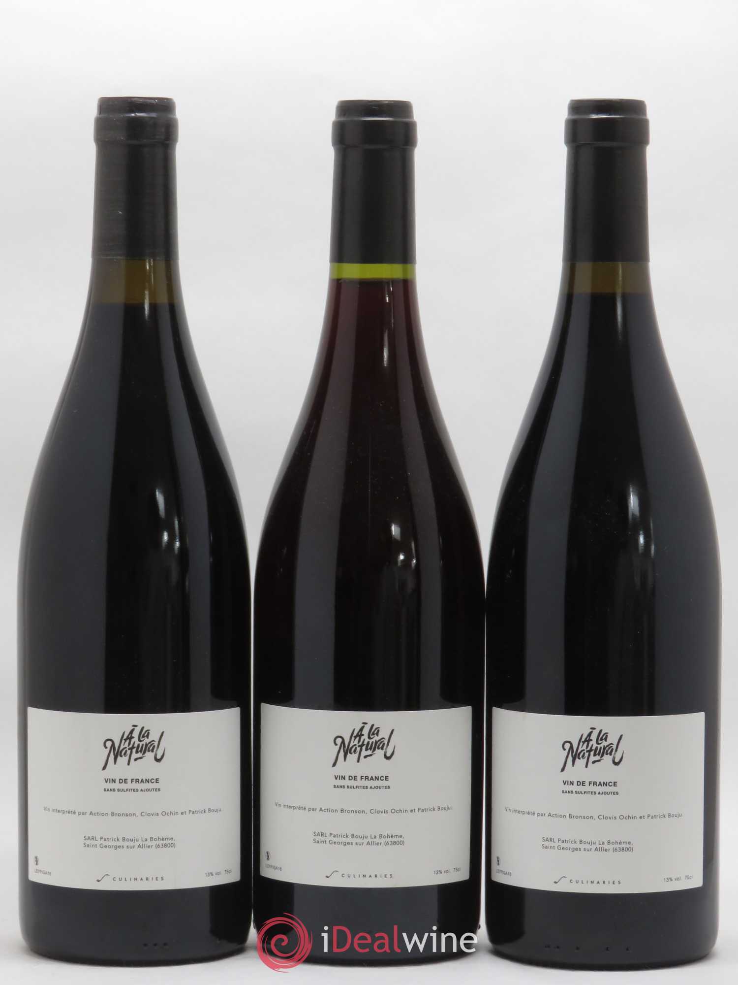 Vin de France A la Natural Patrick Bouju - La Bohème 2016 - Lot de 3 bouteilles - 1