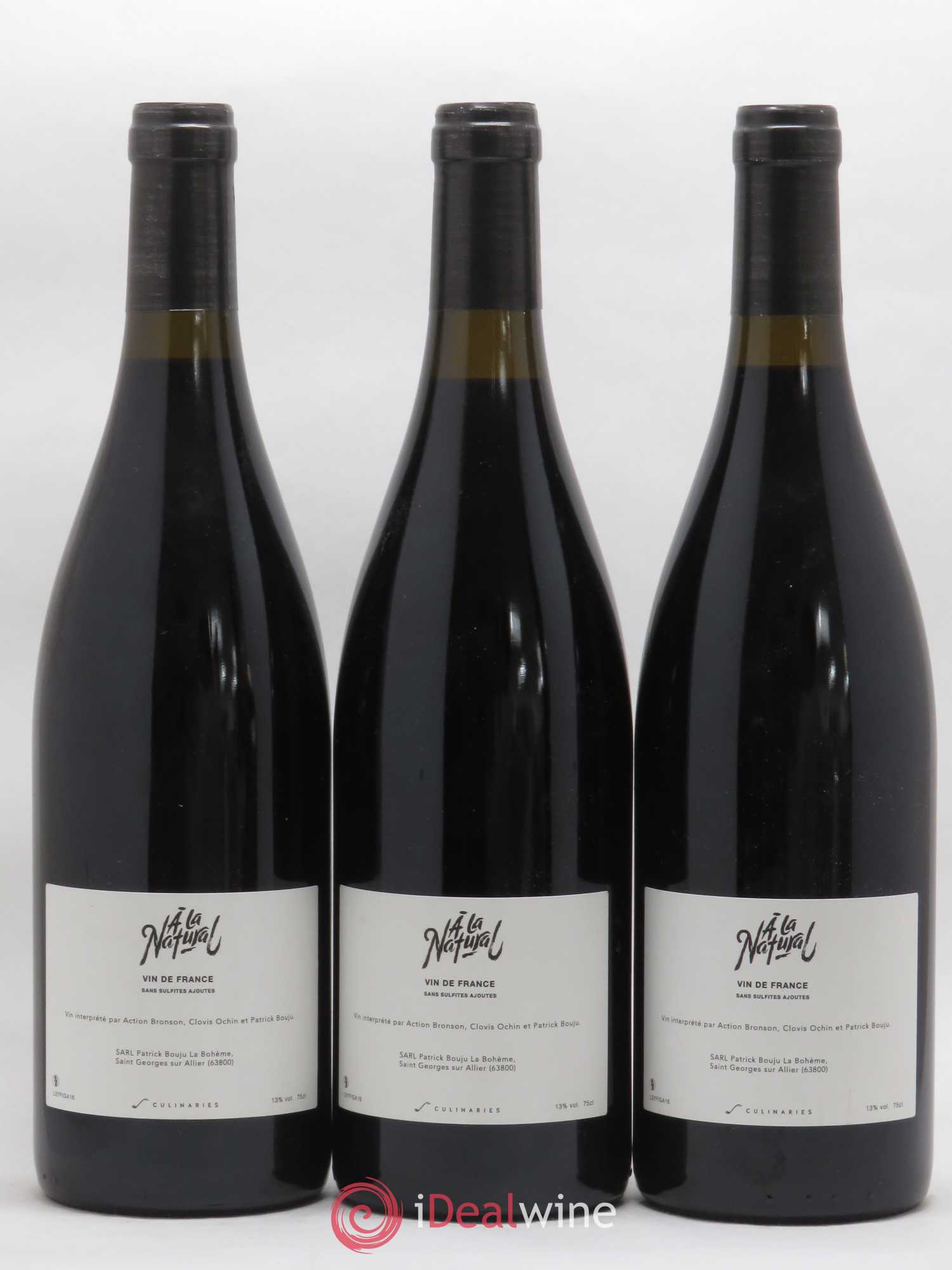 Vin de France A la Natural Patrick Bouju - La Bohème 2016 - Lot de 3 bouteilles - 1