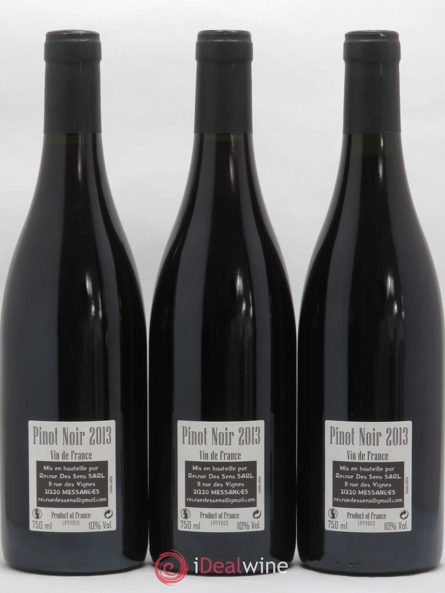 Vin de France Les Ponts Yann Durieux - Recrue des Sens 2013 - Lot de 3 bouteilles - 1