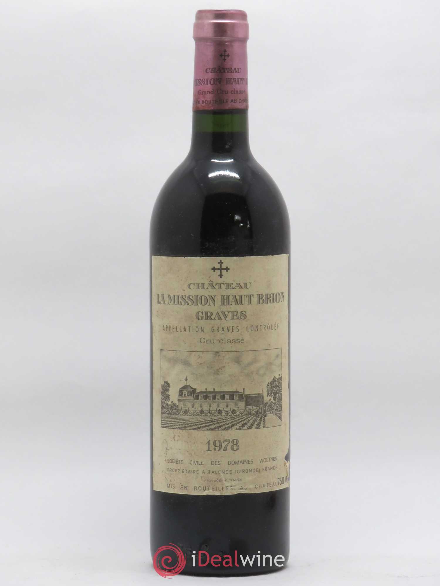 Château la Mission Haut-Brion Cru Classé de Graves 1978 - Lot de 1 bouteille - 0