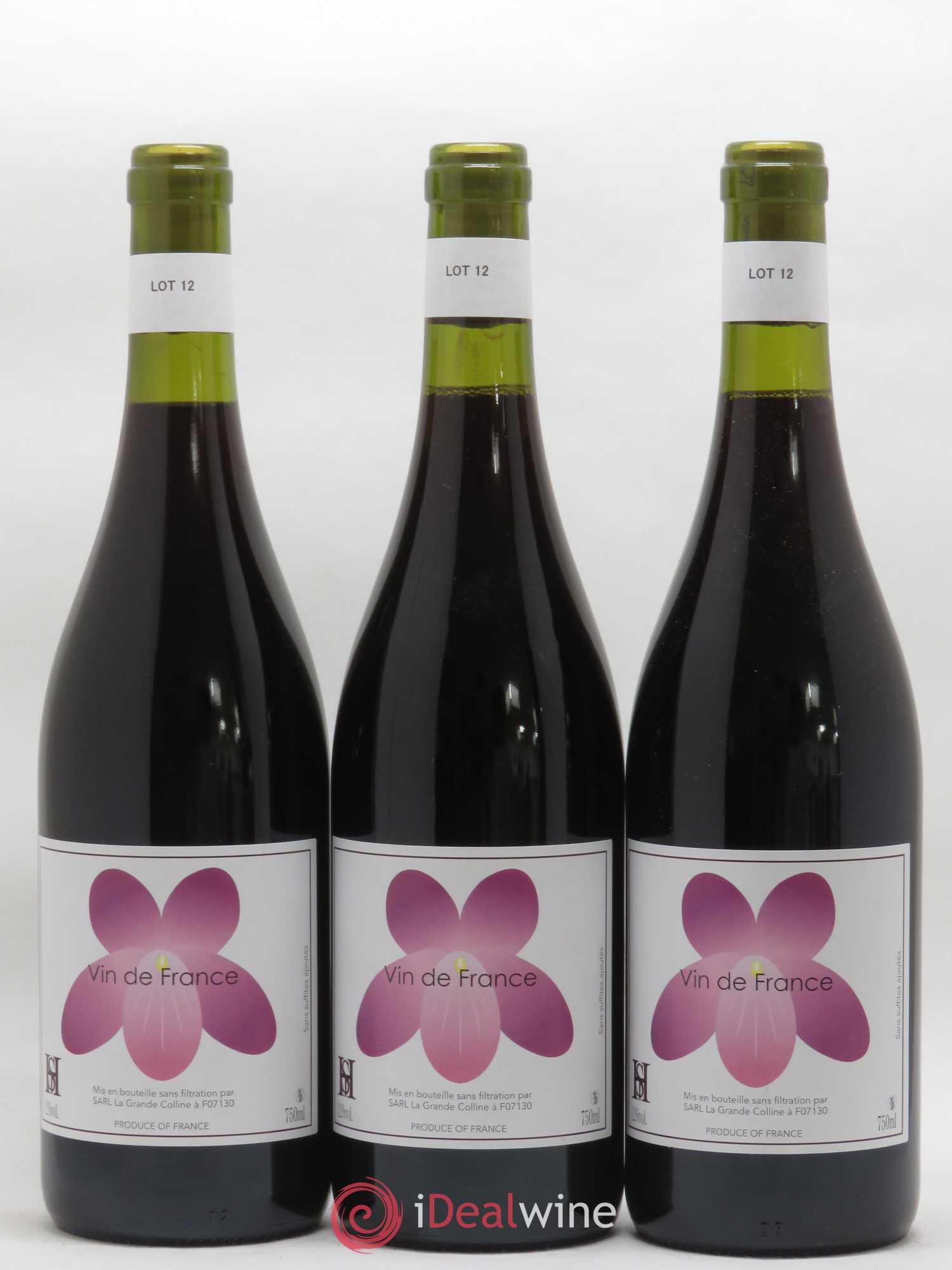 Vin de France (Ex Saint-Joseph) Hirotake Ooka - Domaine La Grande Colline 2012 - Lot de 3 bouteilles - 0