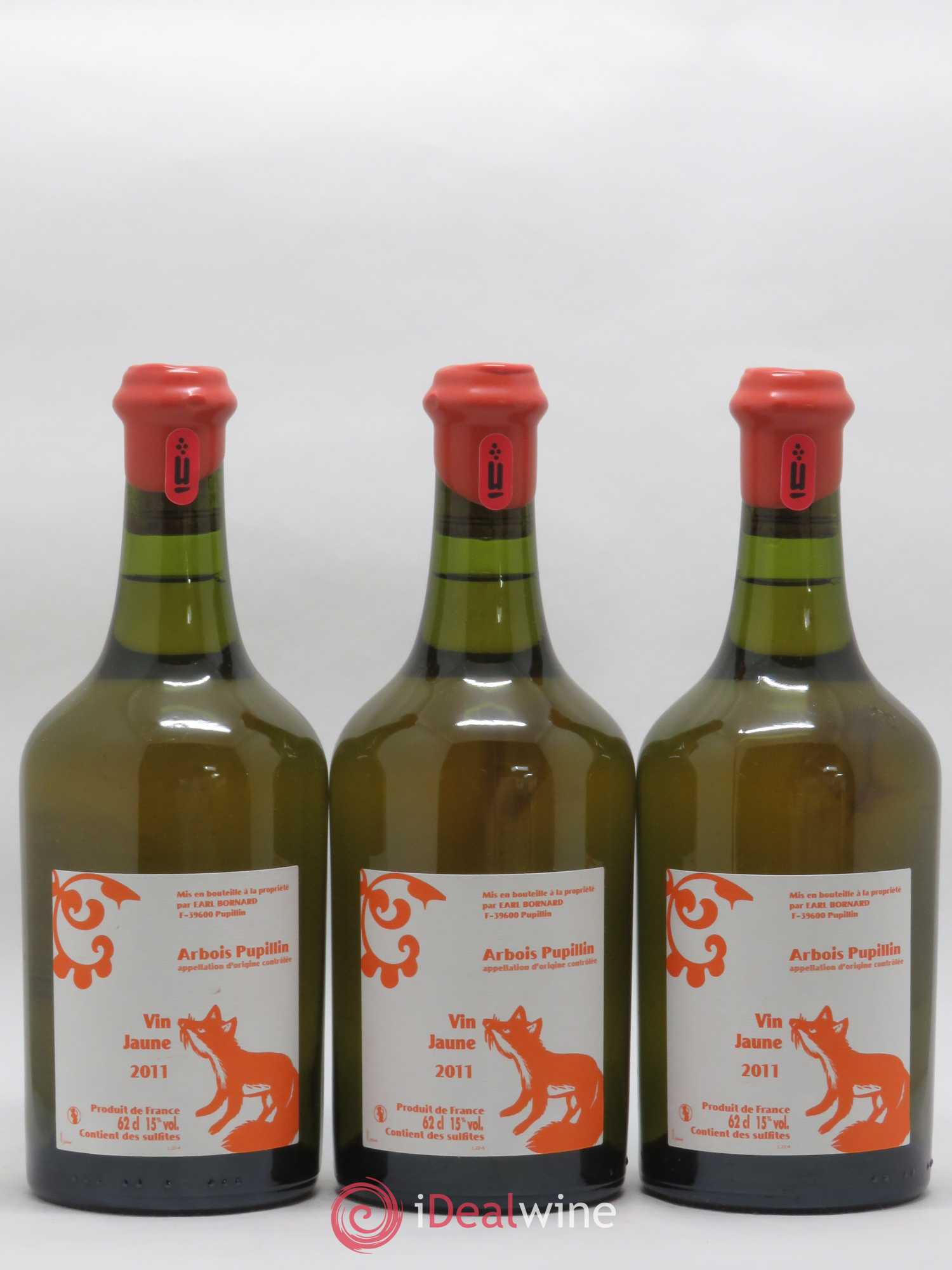 Arbois-Pupillin Vin Jaune Bornard 2011 - Lot de 3 bouteilles - 0