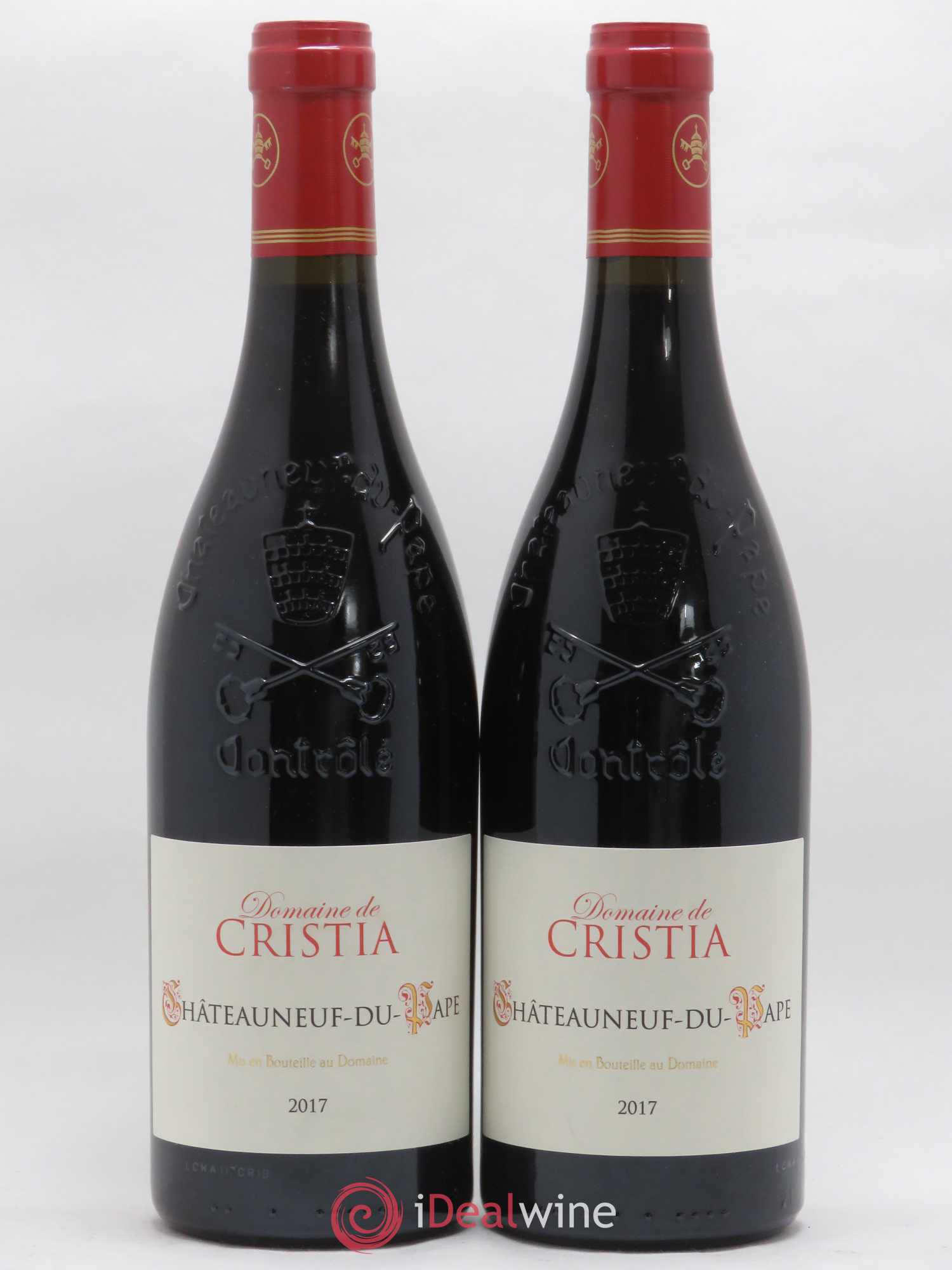 Châteauneuf-du-Pape Domaine de Cristia 2017 - Lot de 2 bouteilles - 0
