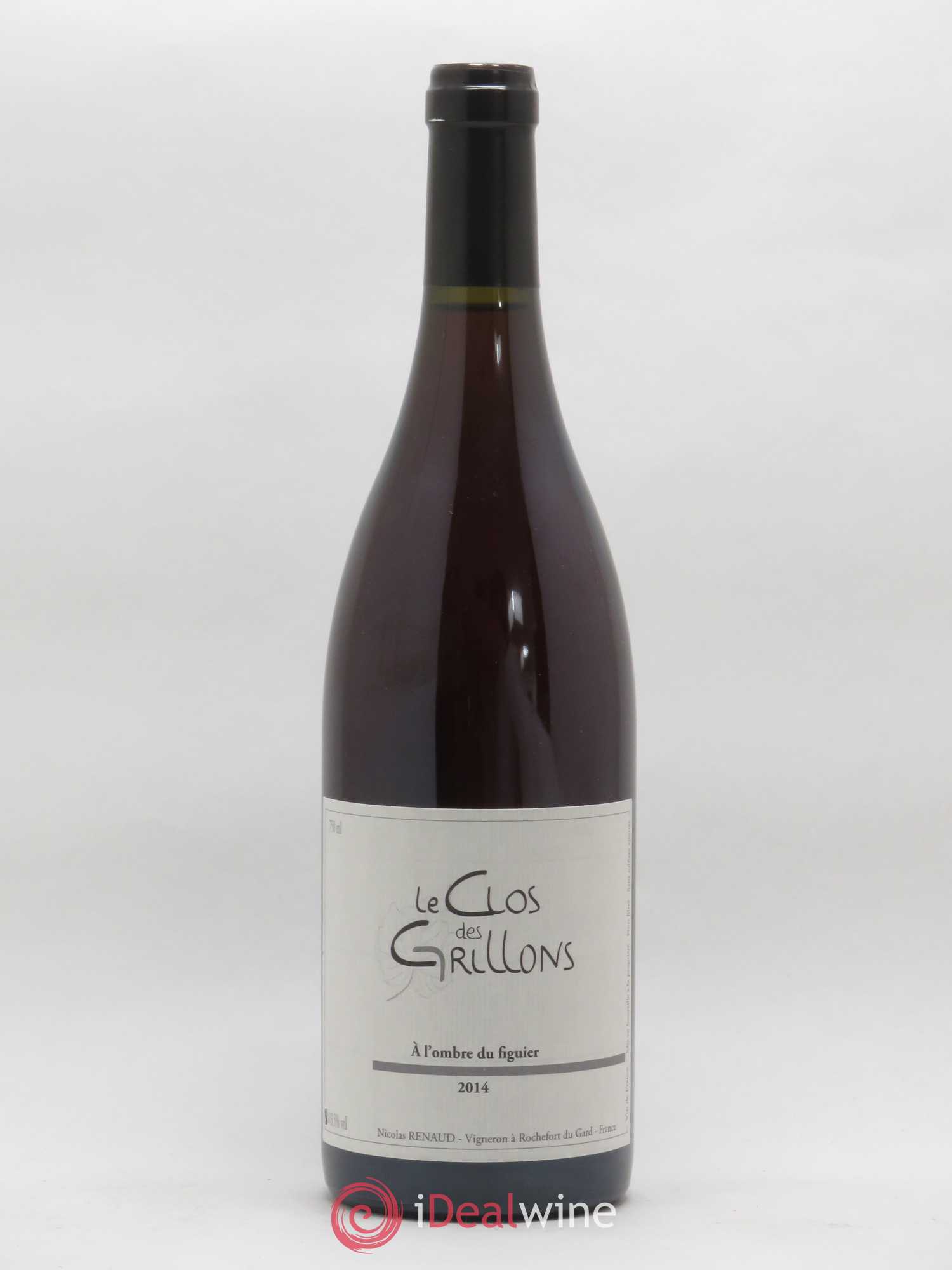 Vin de France A l'ombre du figuier Clos des Grillons 2014 - Lot de 1 bouteille - 0