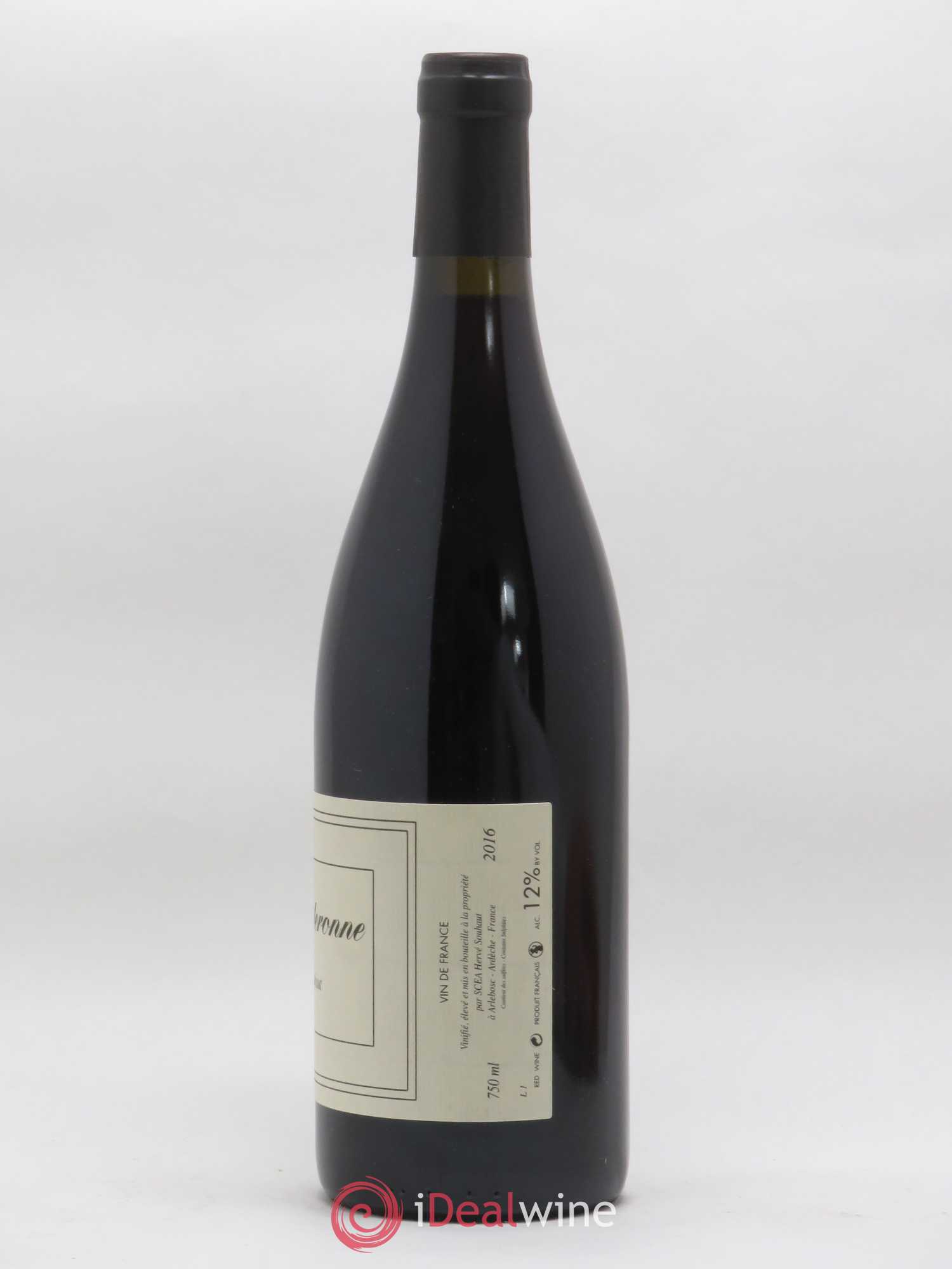 Ardèche La Souteronne Hervé Souhaut - Domaine Romaneaux-Destezet 2016 - Lot de 1 bouteille - 1