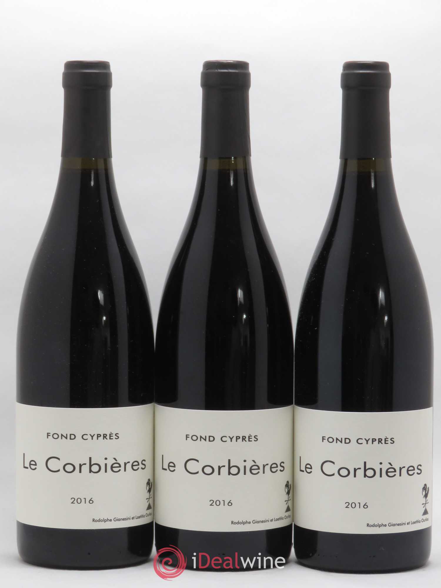 Corbières Domaine Fond Cyprès Le Corbières 2016 - Posten von 3 Flaschen - 0
