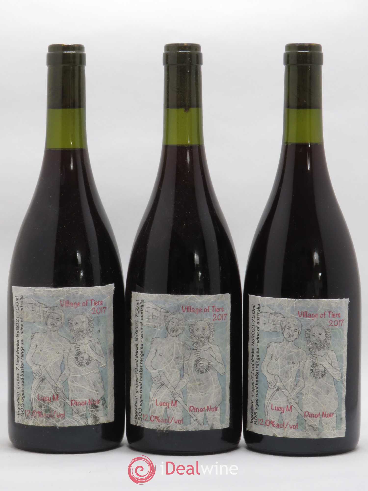 Australie Village of Tiers Lucy Margaux Pinot Noir 2017 - Lot de 3 bouteilles - 0
