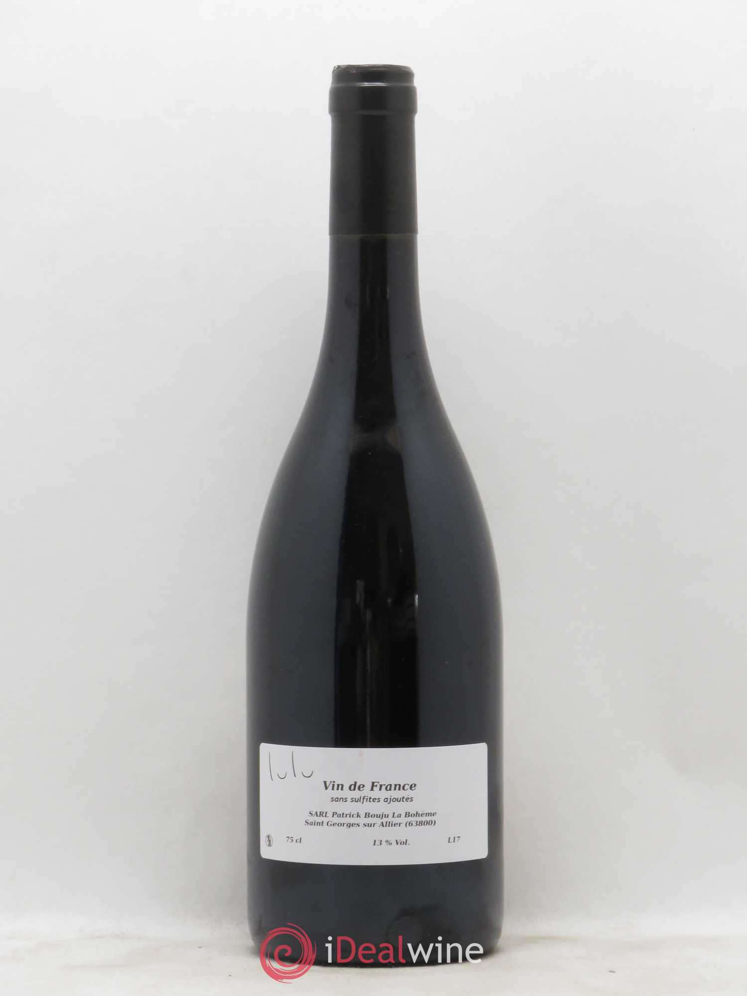 Vin de France Lulu Patrick Bouju - La Bohème 2017 - Lot de 1 bouteille - 1