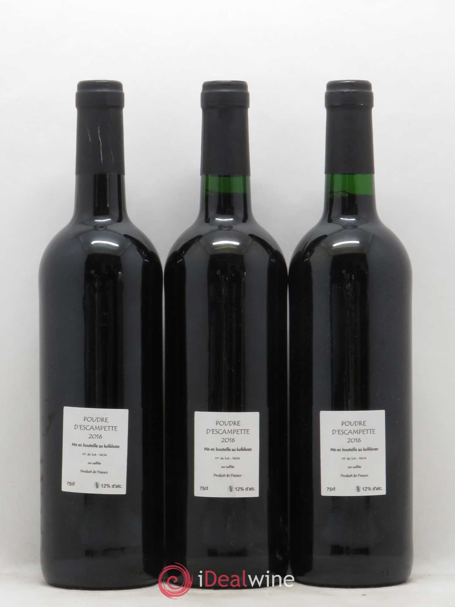 Vin de France Poudre d'Escampette Les Vins du Cabanon - Alain Castex 2016 - Lot de 6 bouteilles - 4
