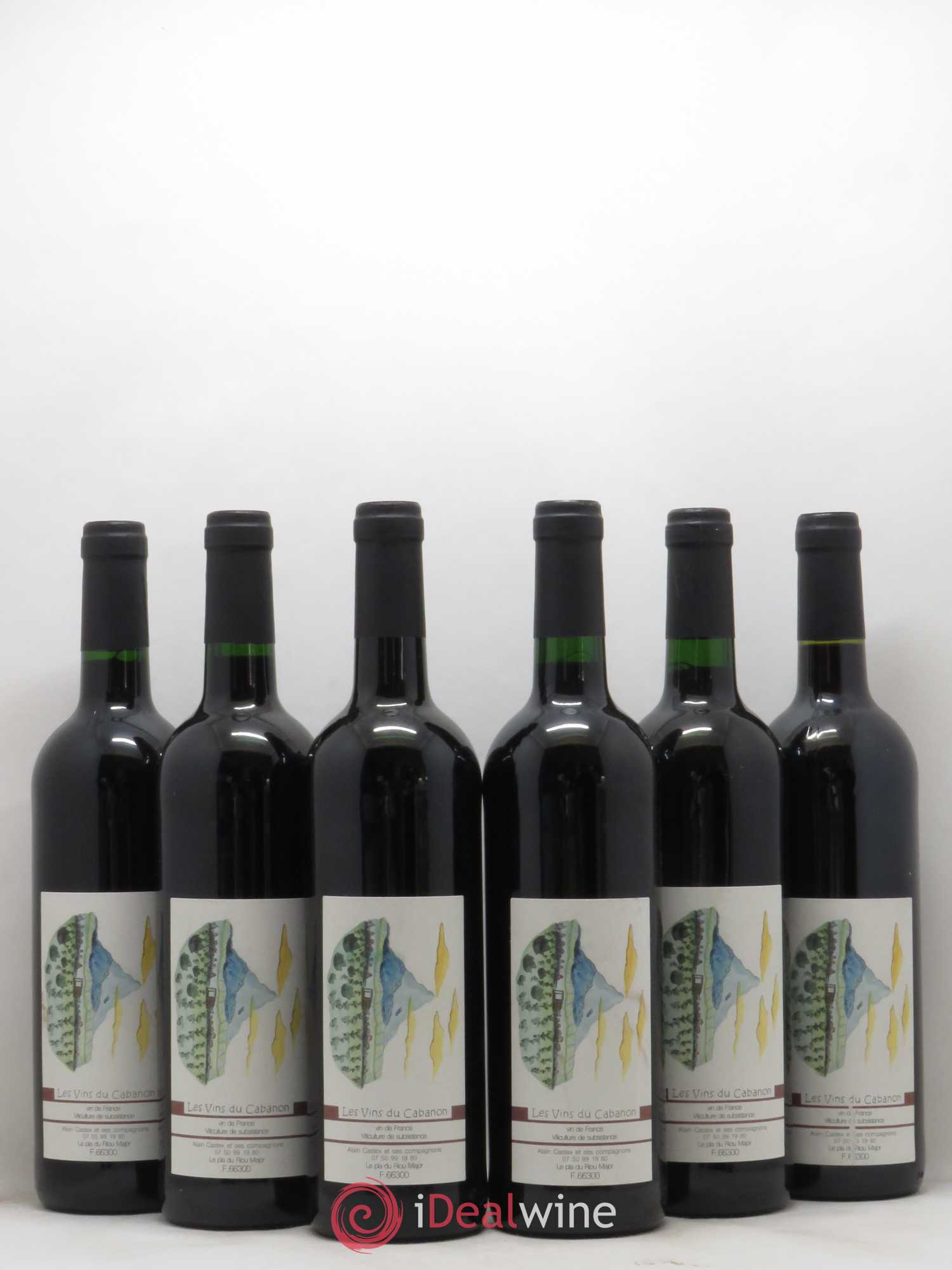 Vin de France Poudre d'Escampette Les Vins du Cabanon - Alain Castex 2016 - Lot de 6 bouteilles - 0