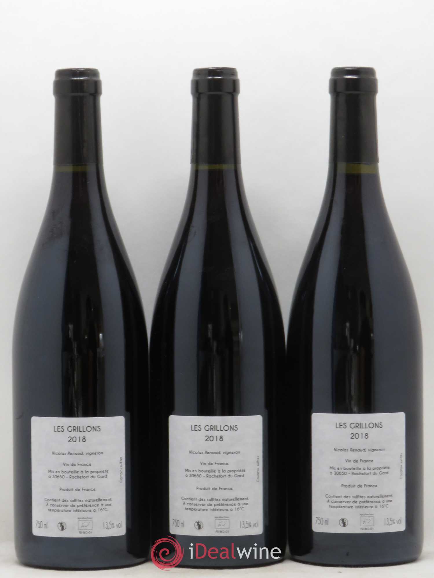 Vin de France Les Grillons Clos des Grillons 2018 - Lot de 6 bouteilles - 4