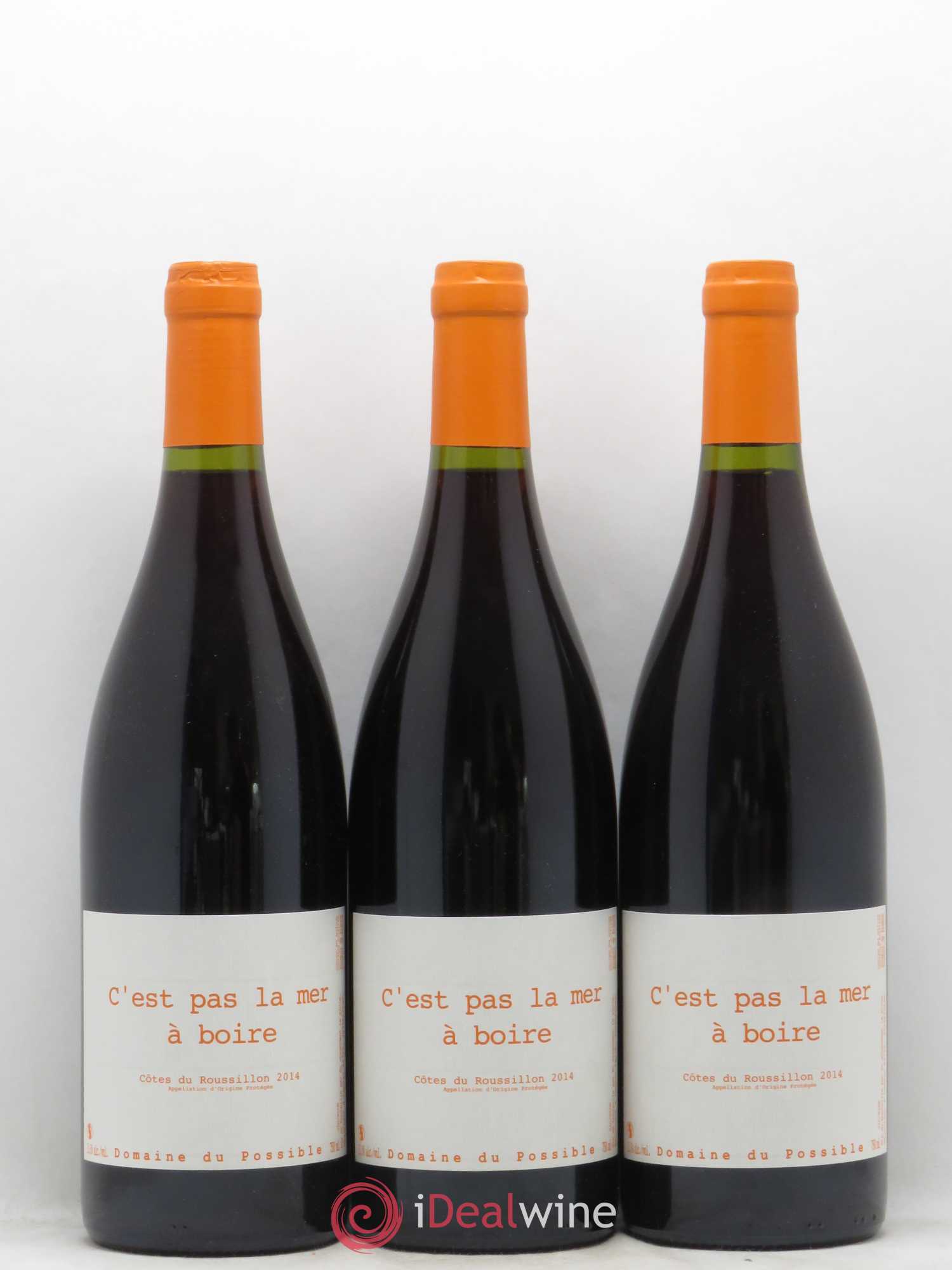 Côtes du Roussillon C'Est Pas La Mer à Boire Domaine du Possible 2014 - Posten von 6 Flaschen - 2