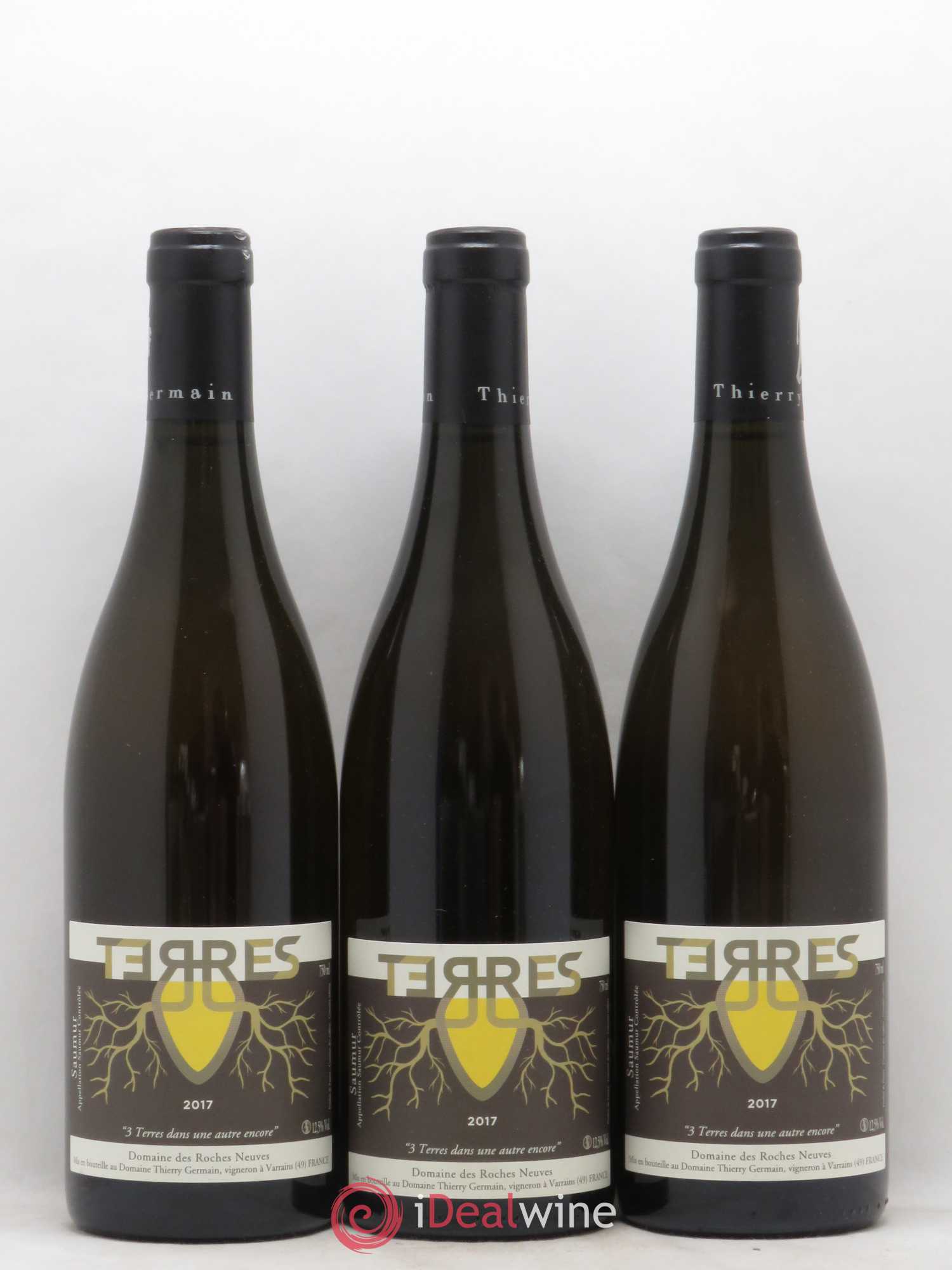 Saumur Terres Domaine des Roches Neuves - Thierry Germain 2017 - Lotto di 3 bottiglie - 0