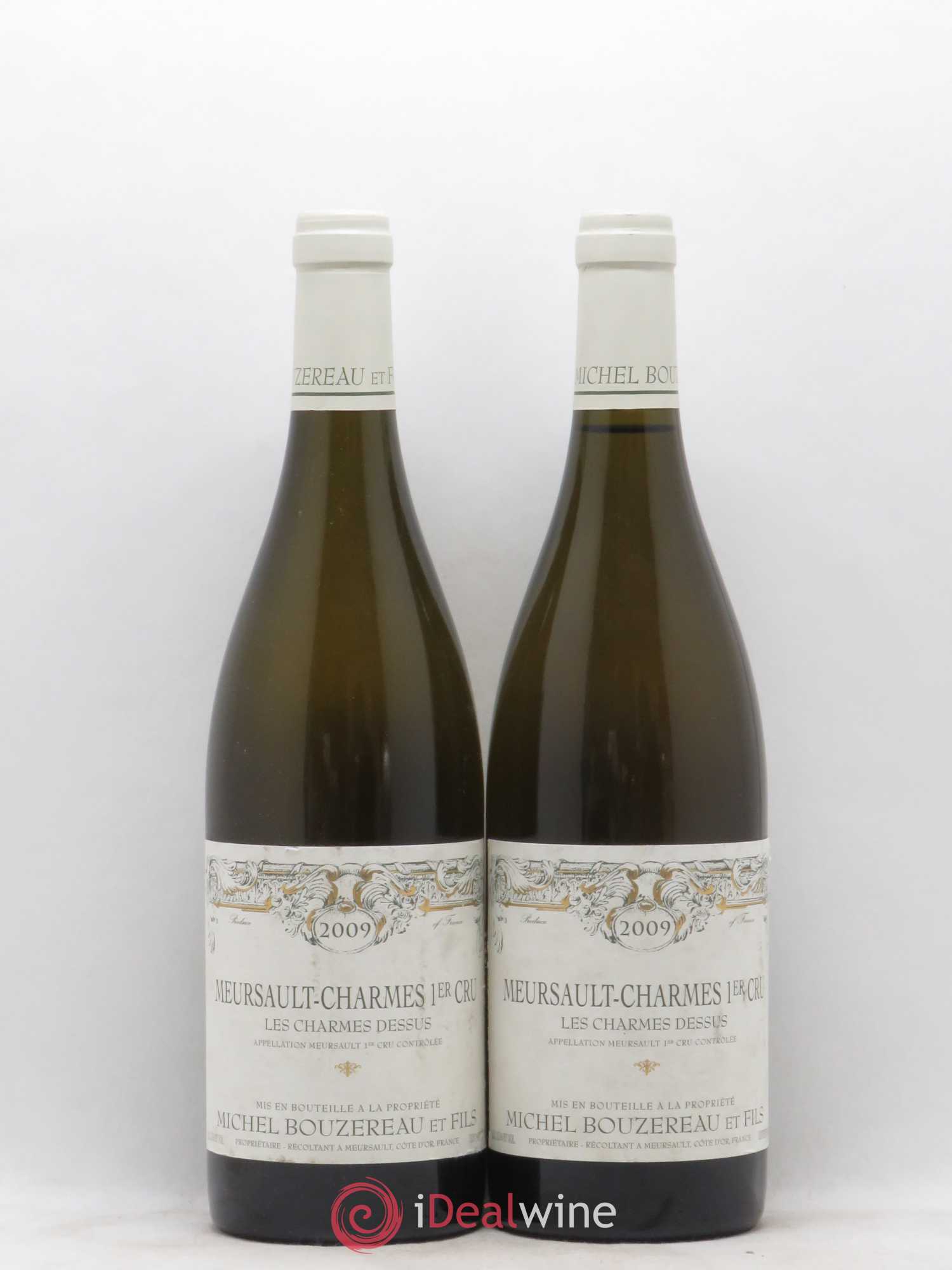 Meursault 1er Cru Charmes Les Charmes Dessus Michel Bouzereau et Fils (Domaine) 2009 - Lot de 2 bouteilles - 0