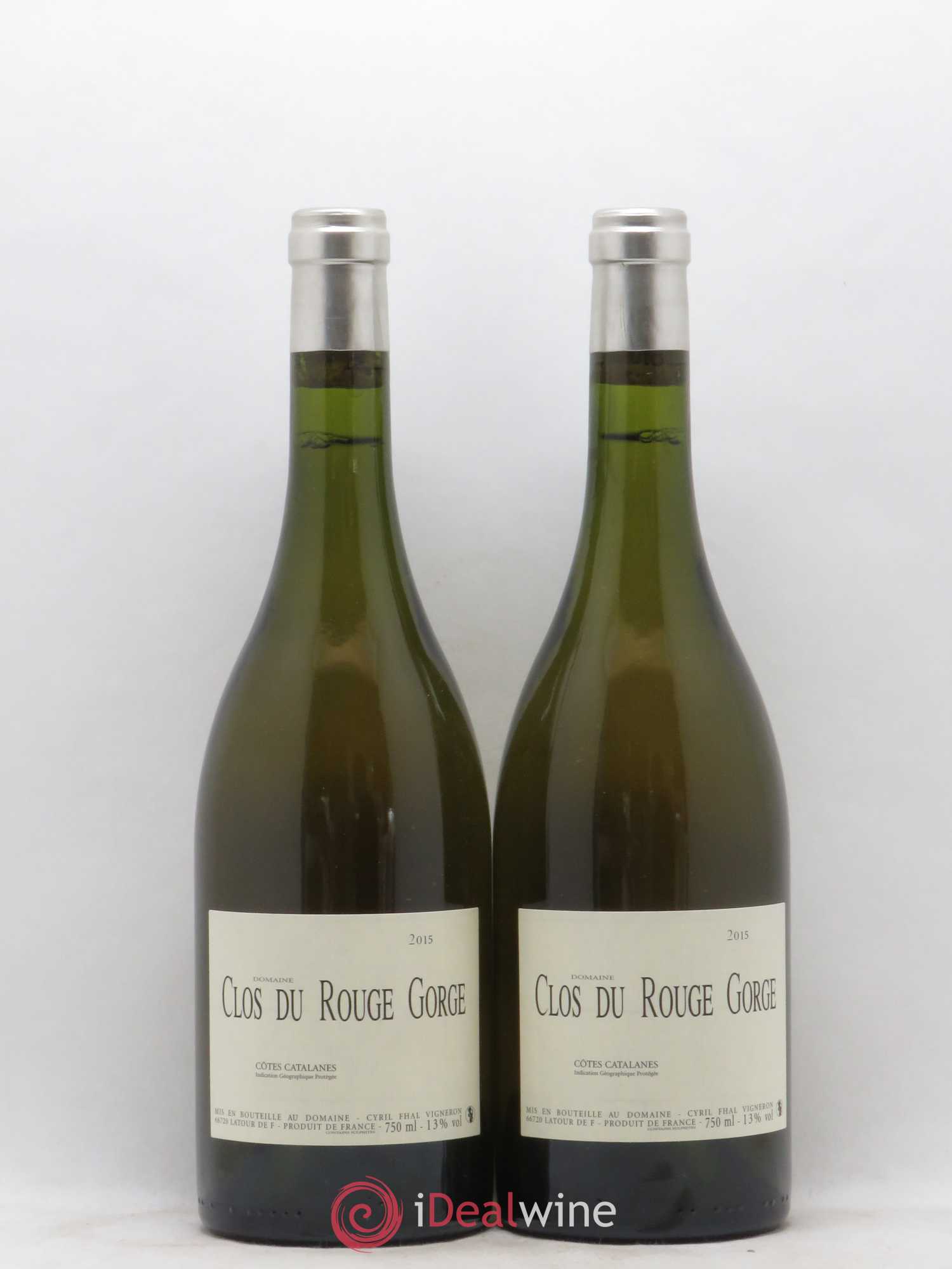 Côtes Catalanes Clos du Rouge Gorge Cyril Fhal 2015 - Lot de 2 bouteilles - 0