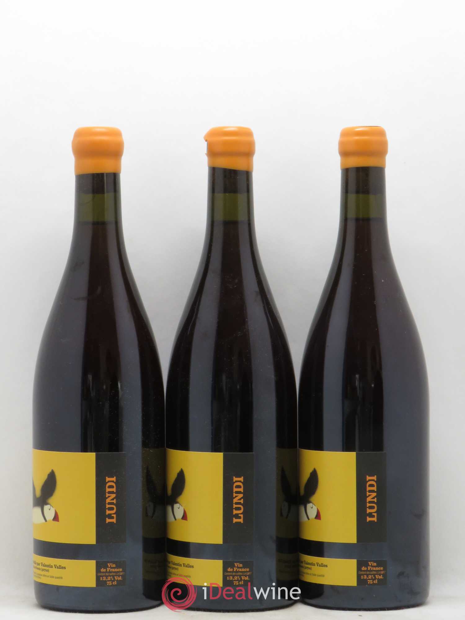 Vin de France Lundi Valentin Vallés 2017 - Lot de 6 bouteilles - 2