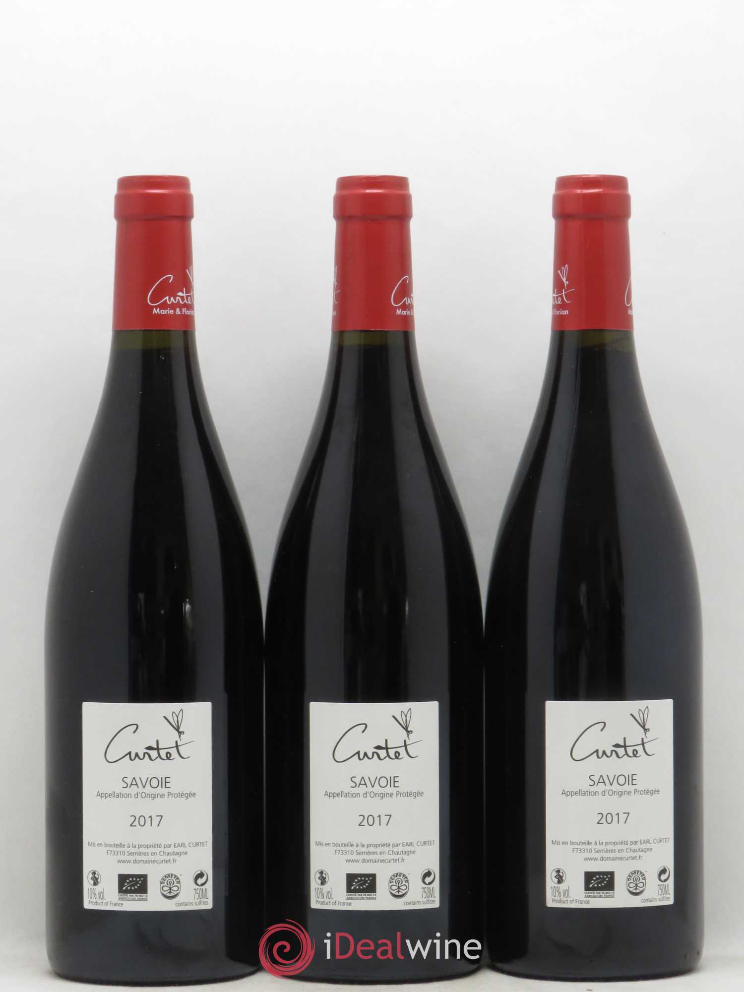 Vin de Savoie Mondeuse Curtet 2017 - Lot de 3 bouteilles - 1