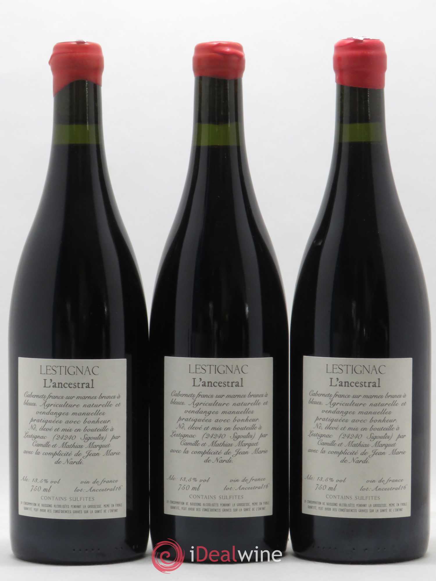 Sud-Ouest L'ancestral Château Lestignac 2016 - Posten von 3 Flaschen - 1