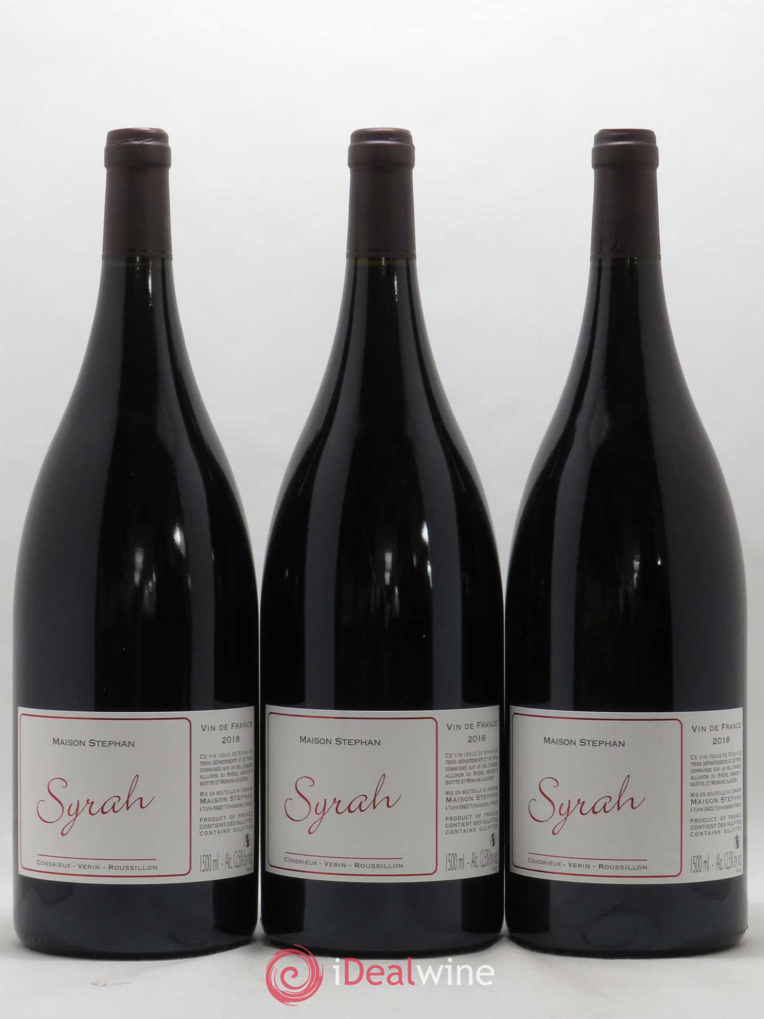 Vin de France Syrah Jean-Michel Stephan syrah 2018 - Lot de 3 magnums - 0