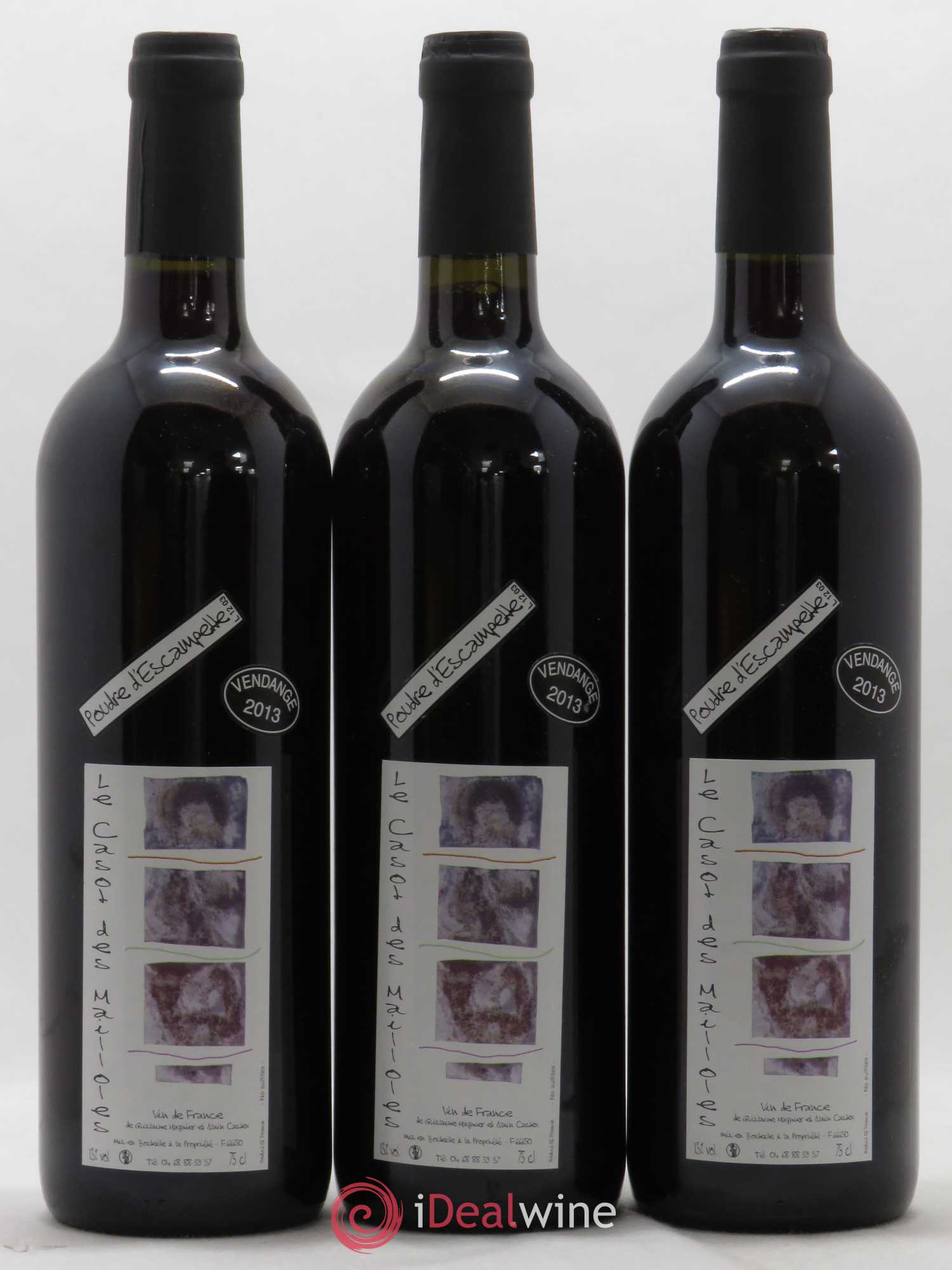 Vin de France Poudre d'Escampette Le Casot des Mailloles 2013 - Posten von 3 Flaschen - 0