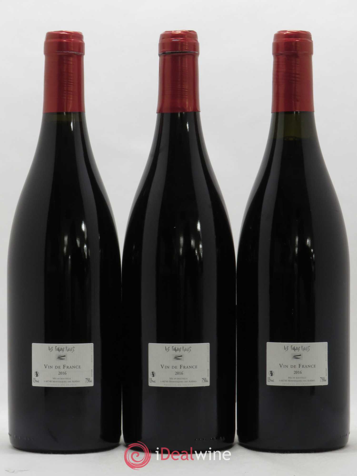 Vin de France Frida Les Foulards Rouges 2016 - Lotto di 3 bottiglie - 1