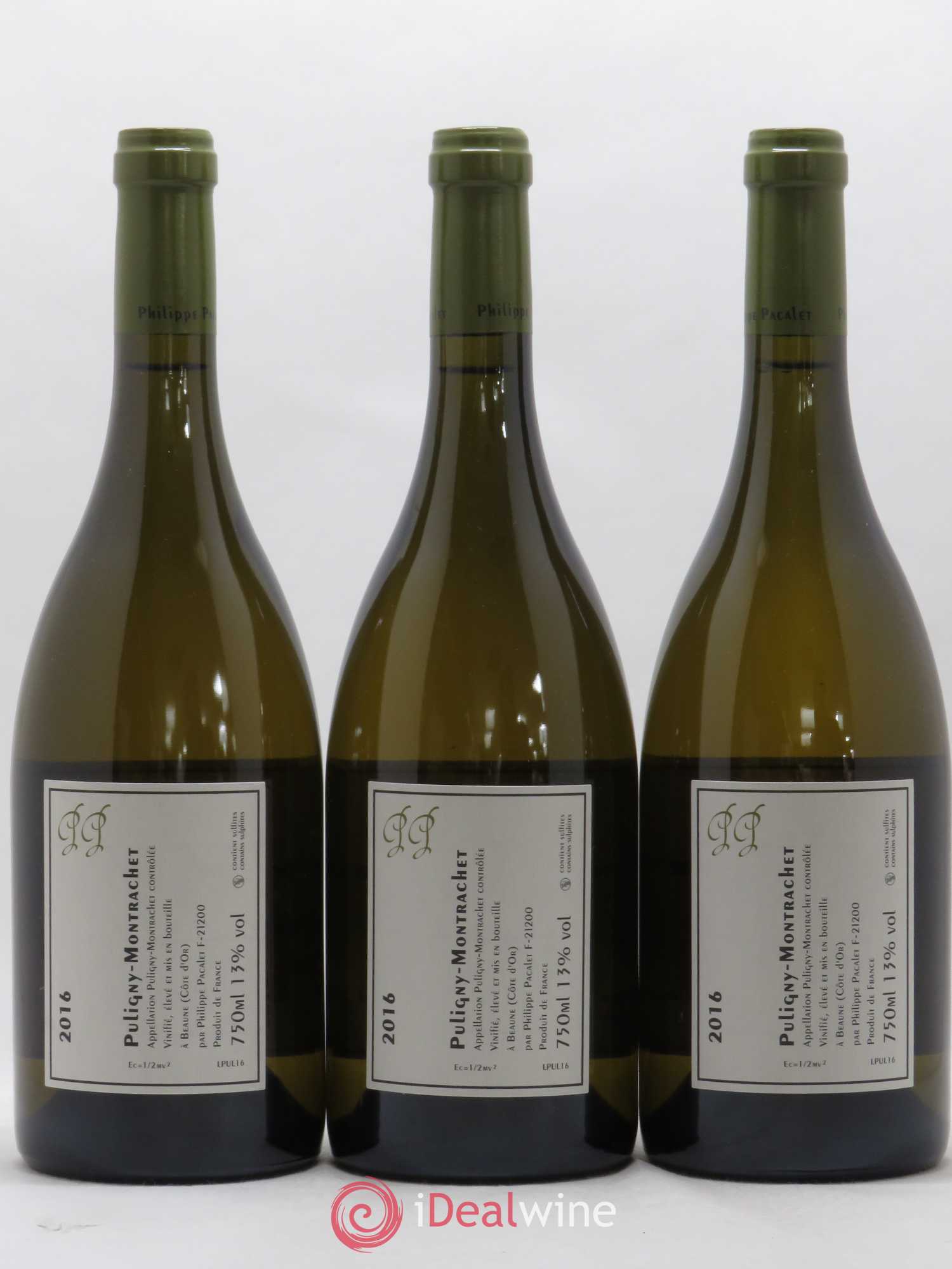 Puligny-Montrachet Philippe Pacalet 2016 - Lot de 3 bouteilles - 1