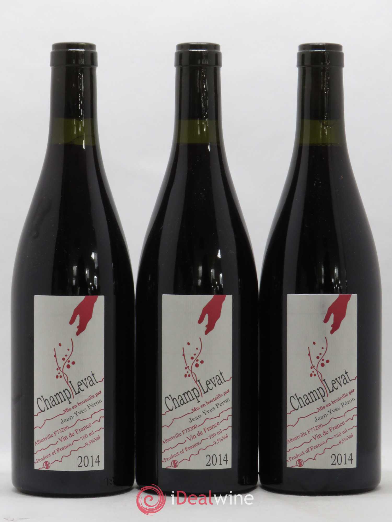 Vin de France Champ Levat Jean-Yves Péron 2014 - Lot de 3 bouteilles - 0
