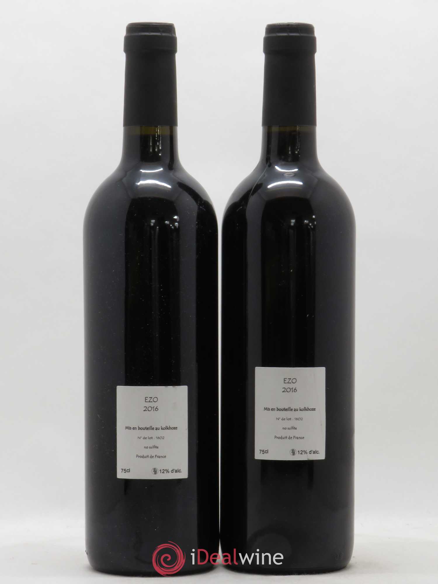 Vin de France Ezo Les Vins du Cabanon - Alain Castex 2016 - Lotto di 2 bottiglie - 1